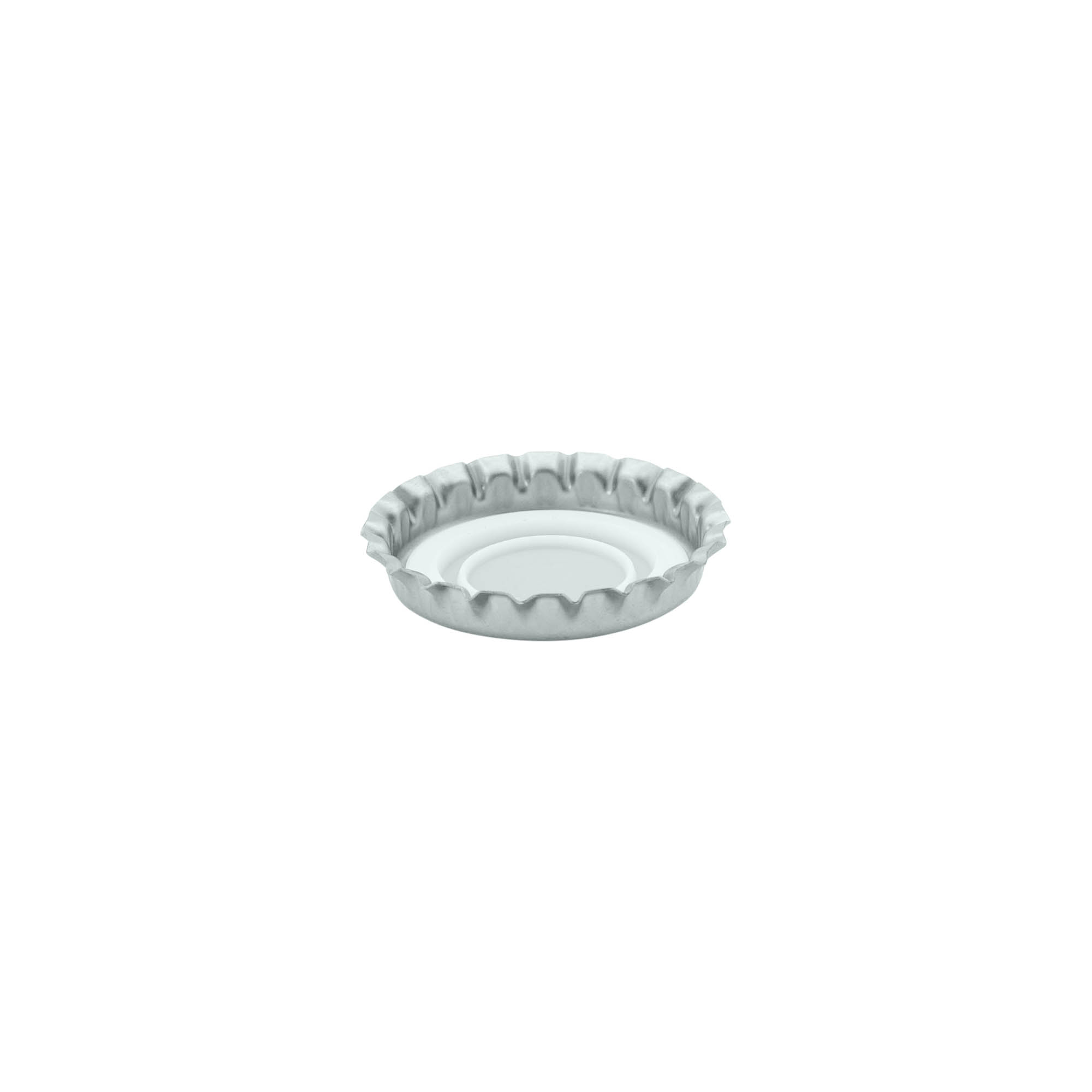 Kronkorken 29 mm, Metall, silber Kronkorken 29 mm, Metall, silber