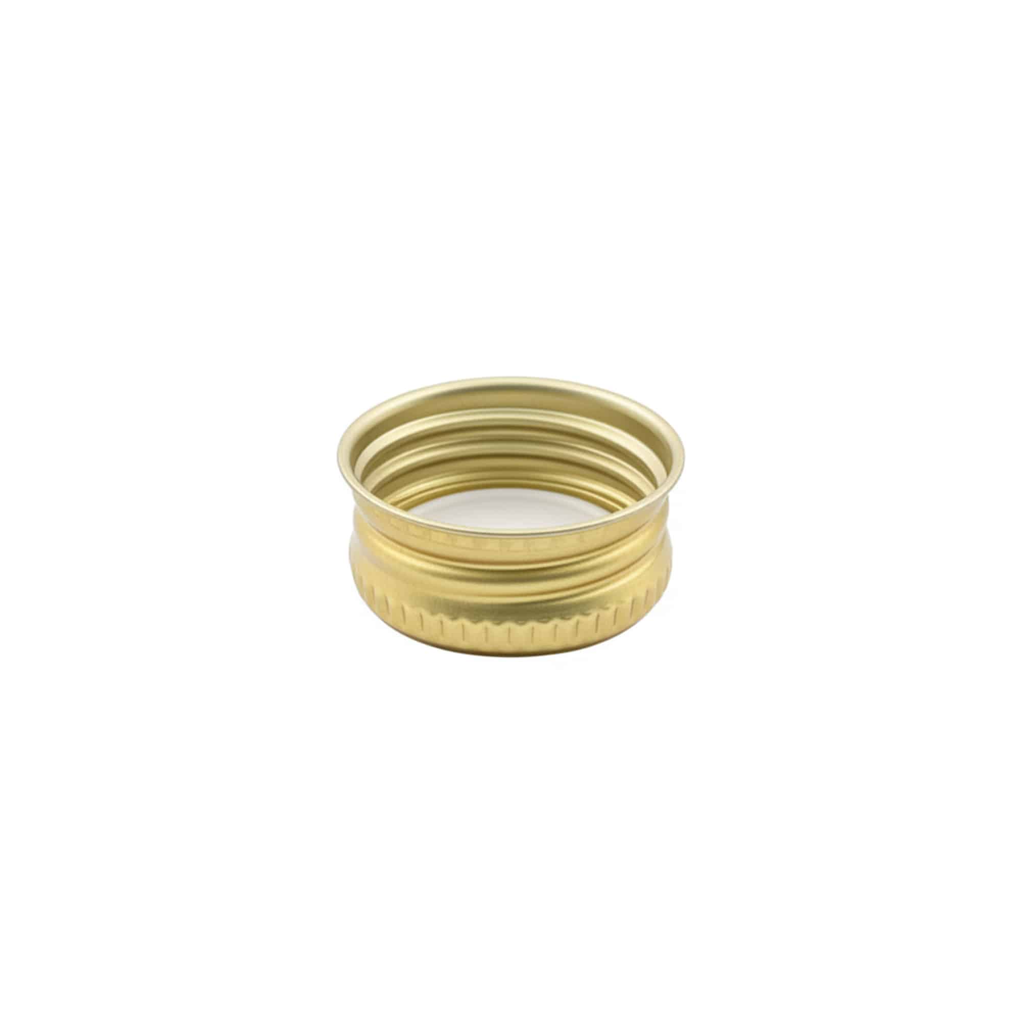 Schraubverschluss, Metall, gold, für Mündung: PP 28