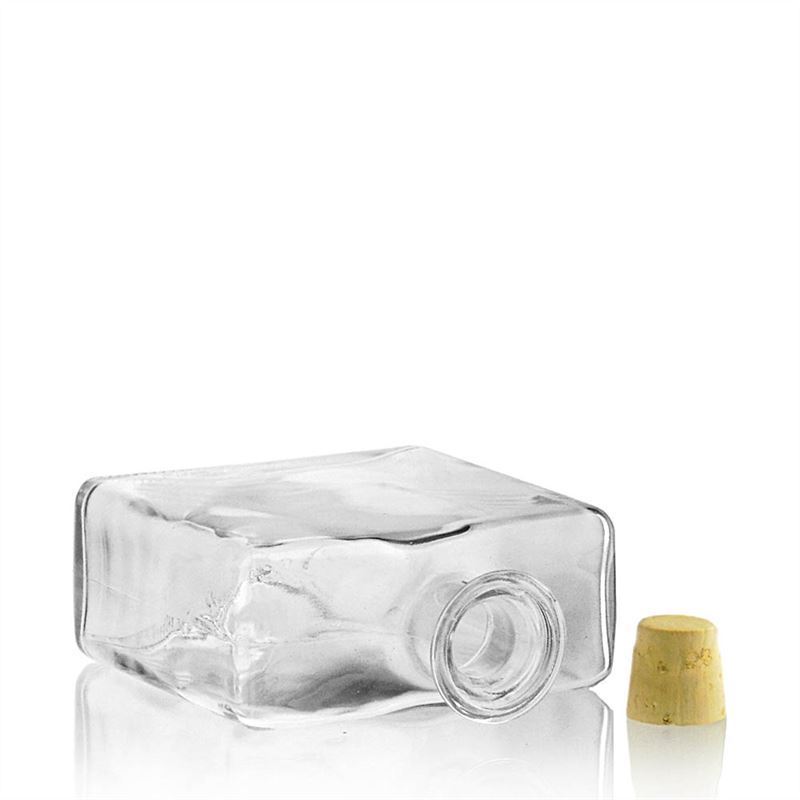 500 ml Glasflasche «Julia», rechteckig, Mündung: Kork