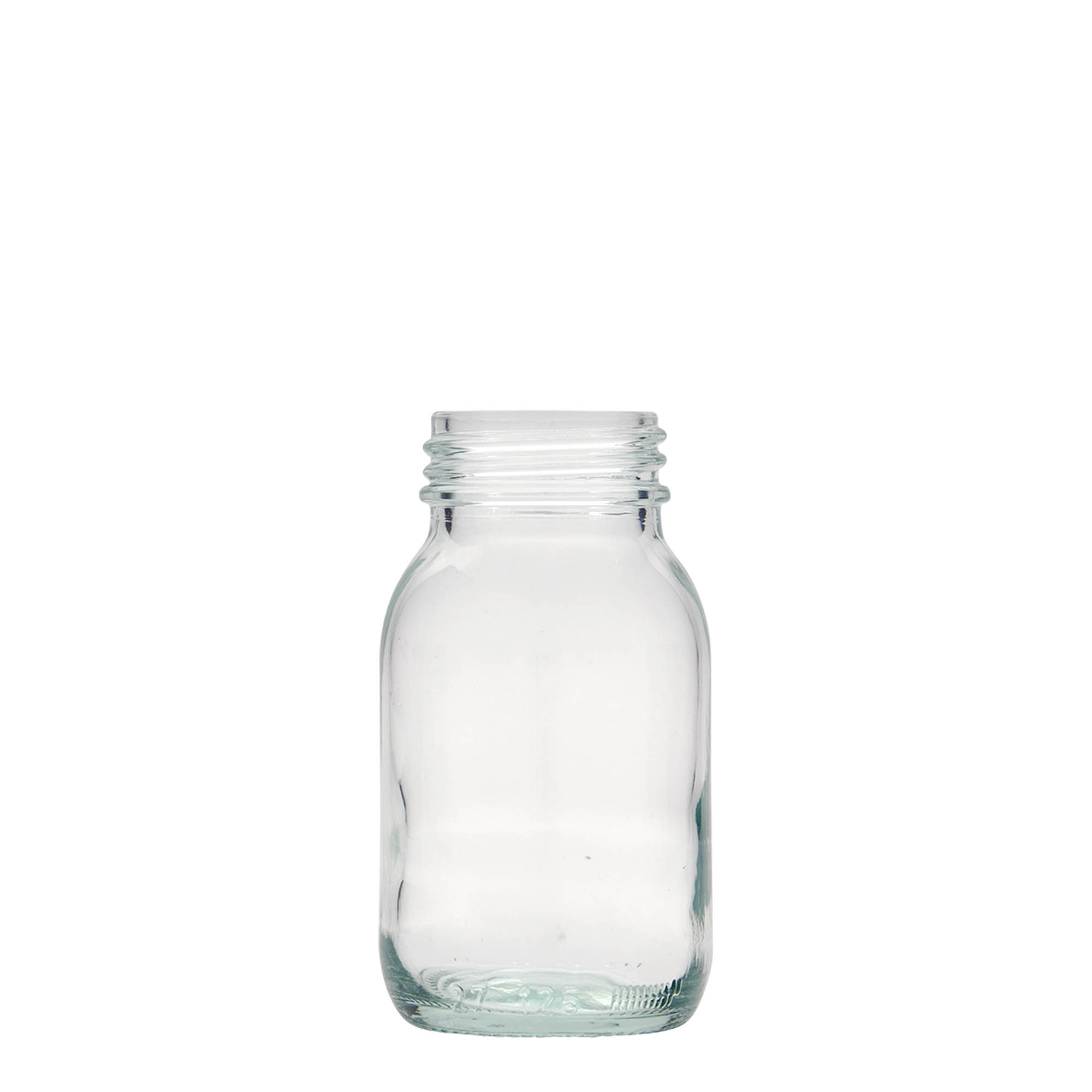 125 ml Weithalsglas, Mündung: DIN 40 125 ml Weithalsglas, Mündung: DIN 40