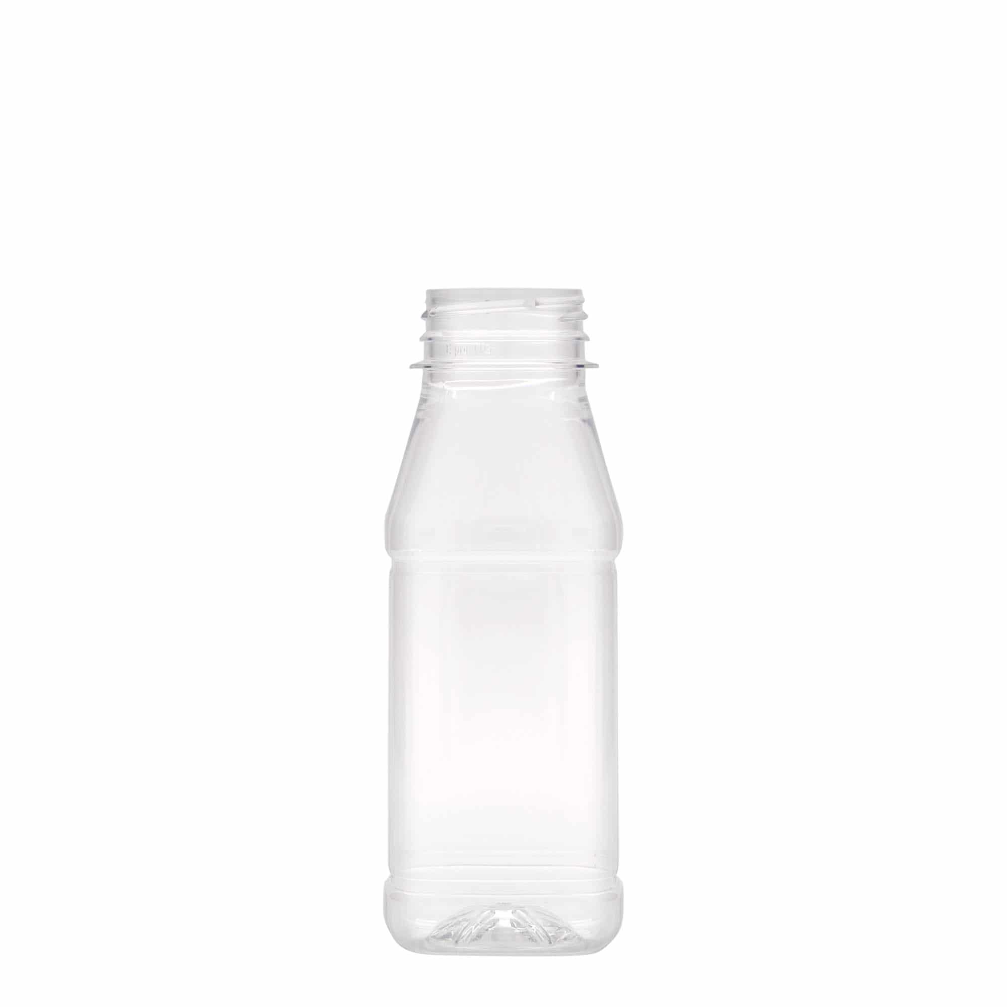 250 ml PET-Flasche 'Milk and Juice Carré', quadratisch, Kunststoff, Mündung: 38 mm 250 ml PET-Flasche 'Milk and Juice Carré', quadratisch, Kunststoff, Mündung: 38 mm