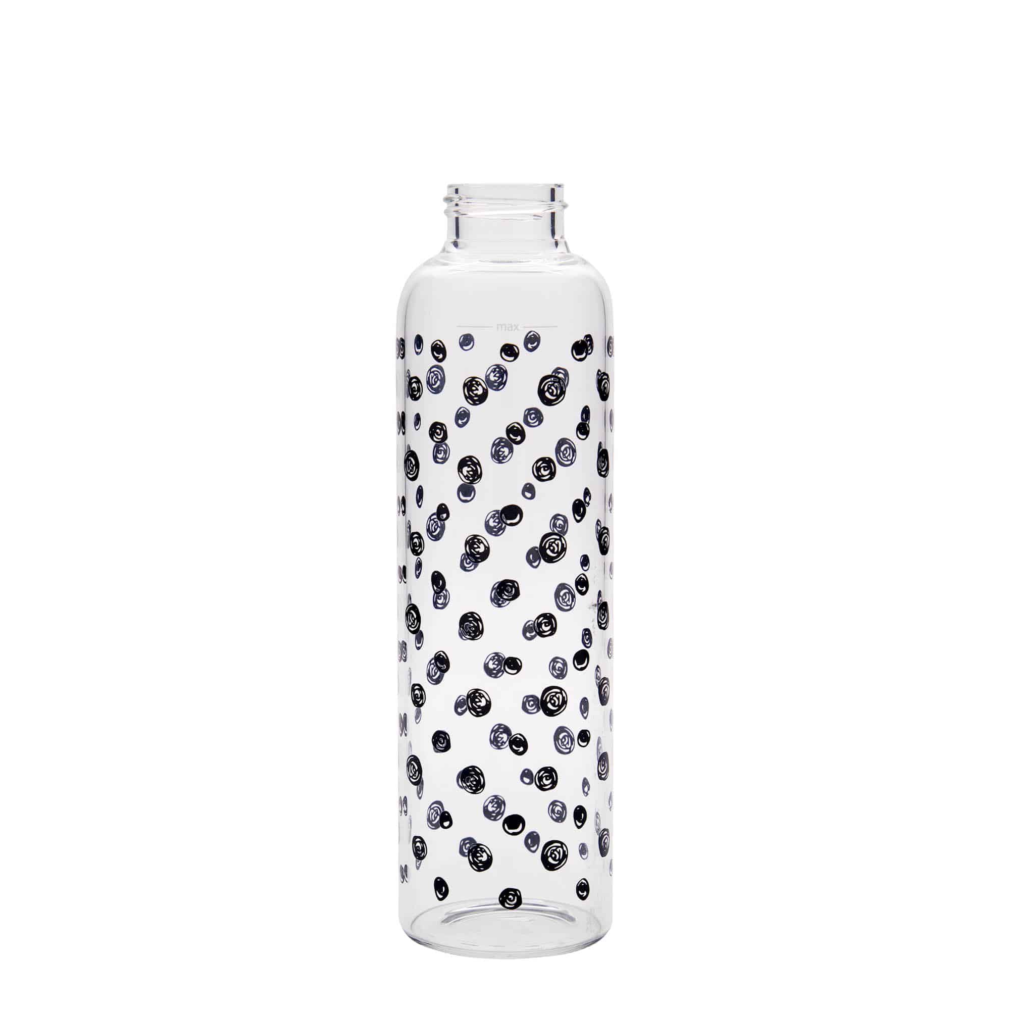 500 ml Trinkflasche «Perseus - Schwarze Punkte», Mündung: Schraubverschluss