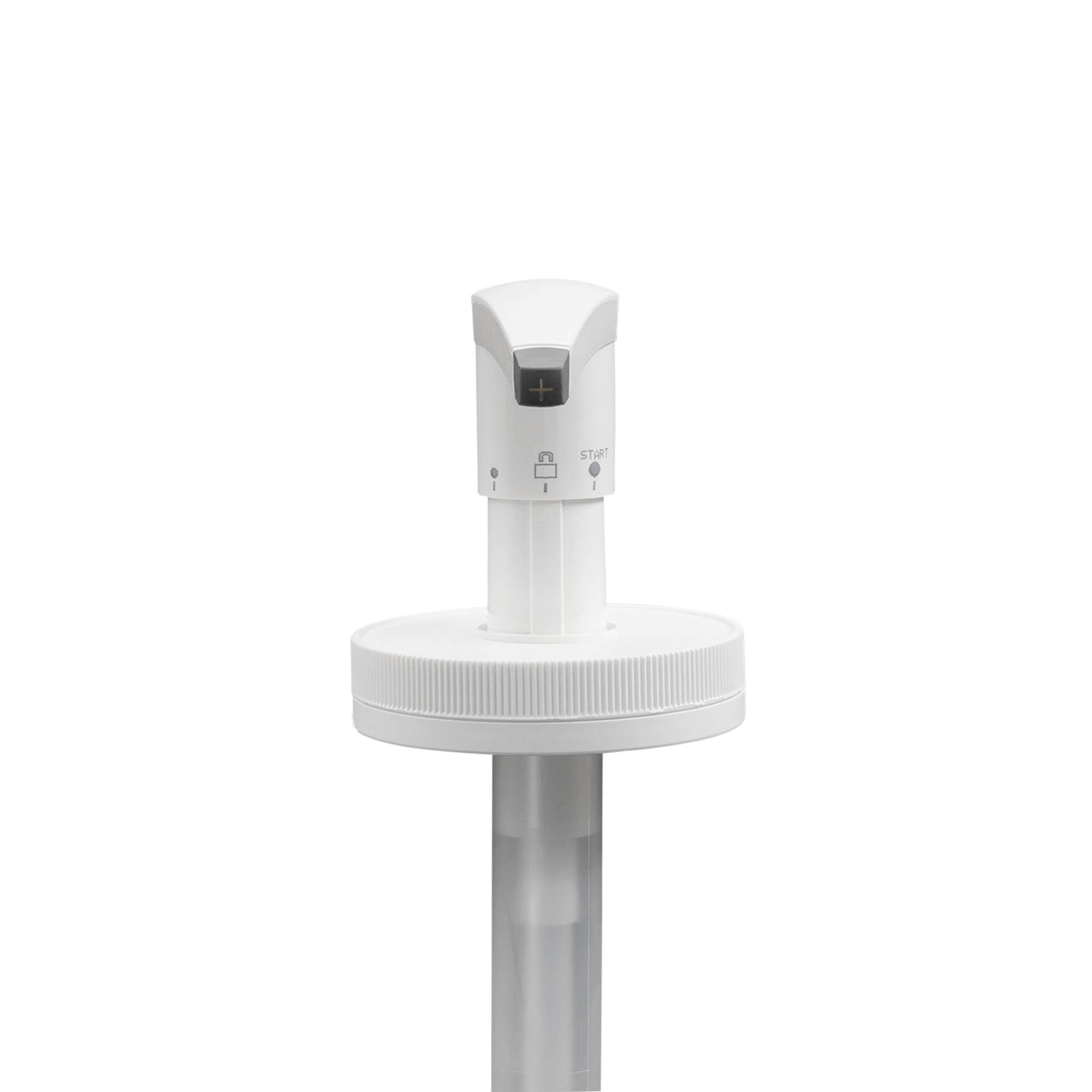 Dispenserpumpe für 655 ml «Securibox», PE-Kunststoff, weiss, für Mündung: Schraubverschluss
