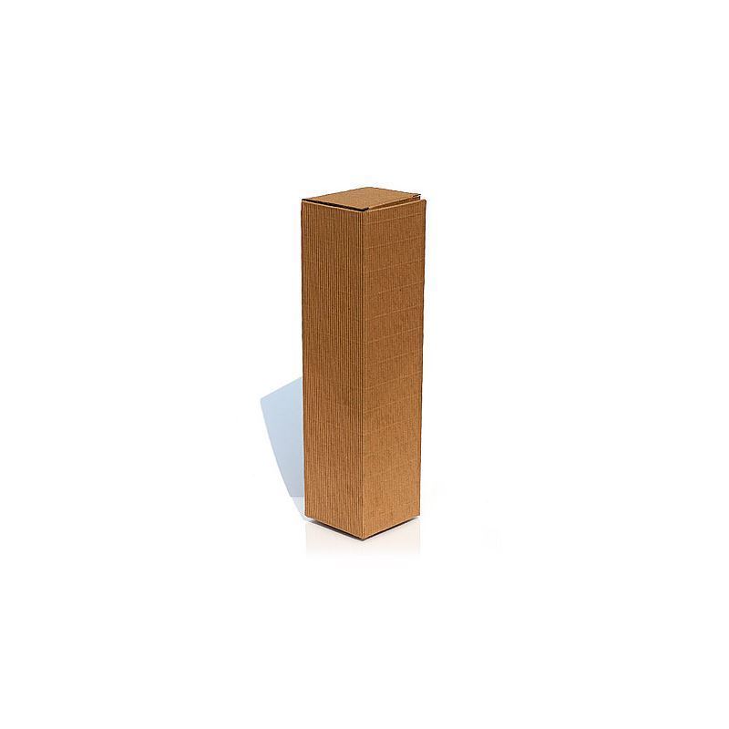 Geschenkkarton «Welle», rechteckig, Pappe, naturfarben