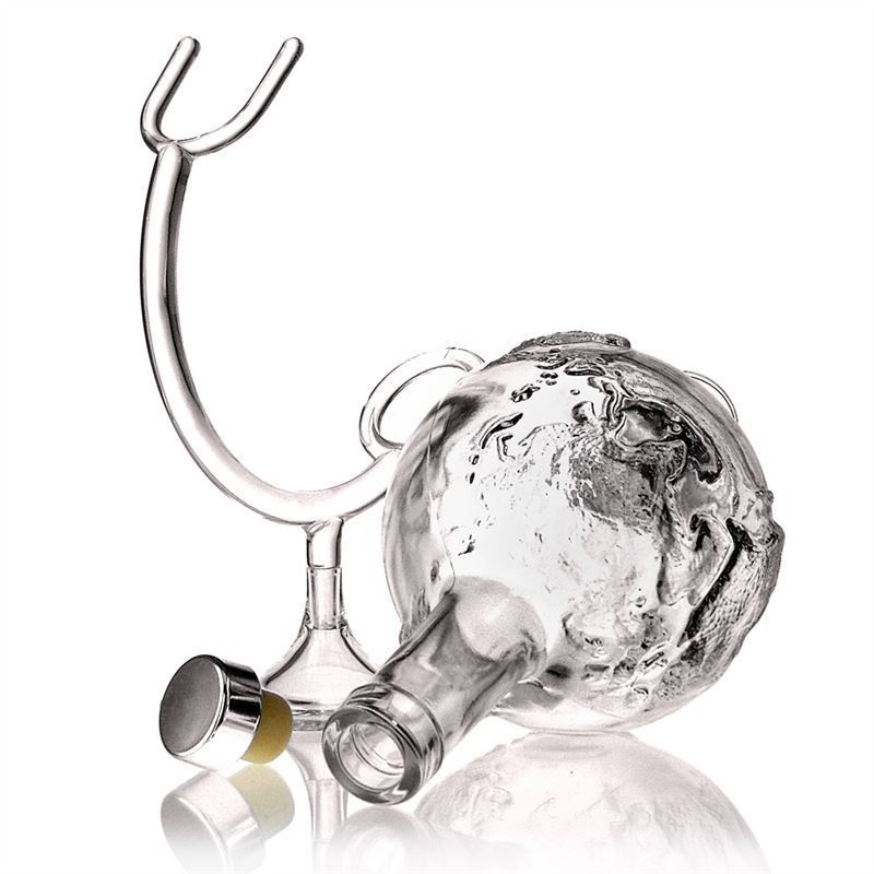 500 ml Glasflasche 'Globus', Mündung: Kork 500 ml Glasflasche 'Globus', Mündung: Kork