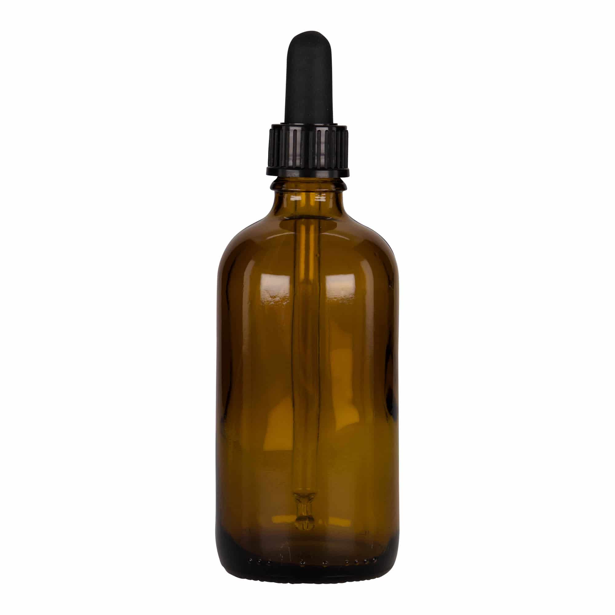 100 ml Pipettenflasche Medizin, Glas, braun-schwarz, Mündung: DIN 18 100 ml Pipettenflasche Medizin, Glas, braun-schwarz, Mündung: DIN 18