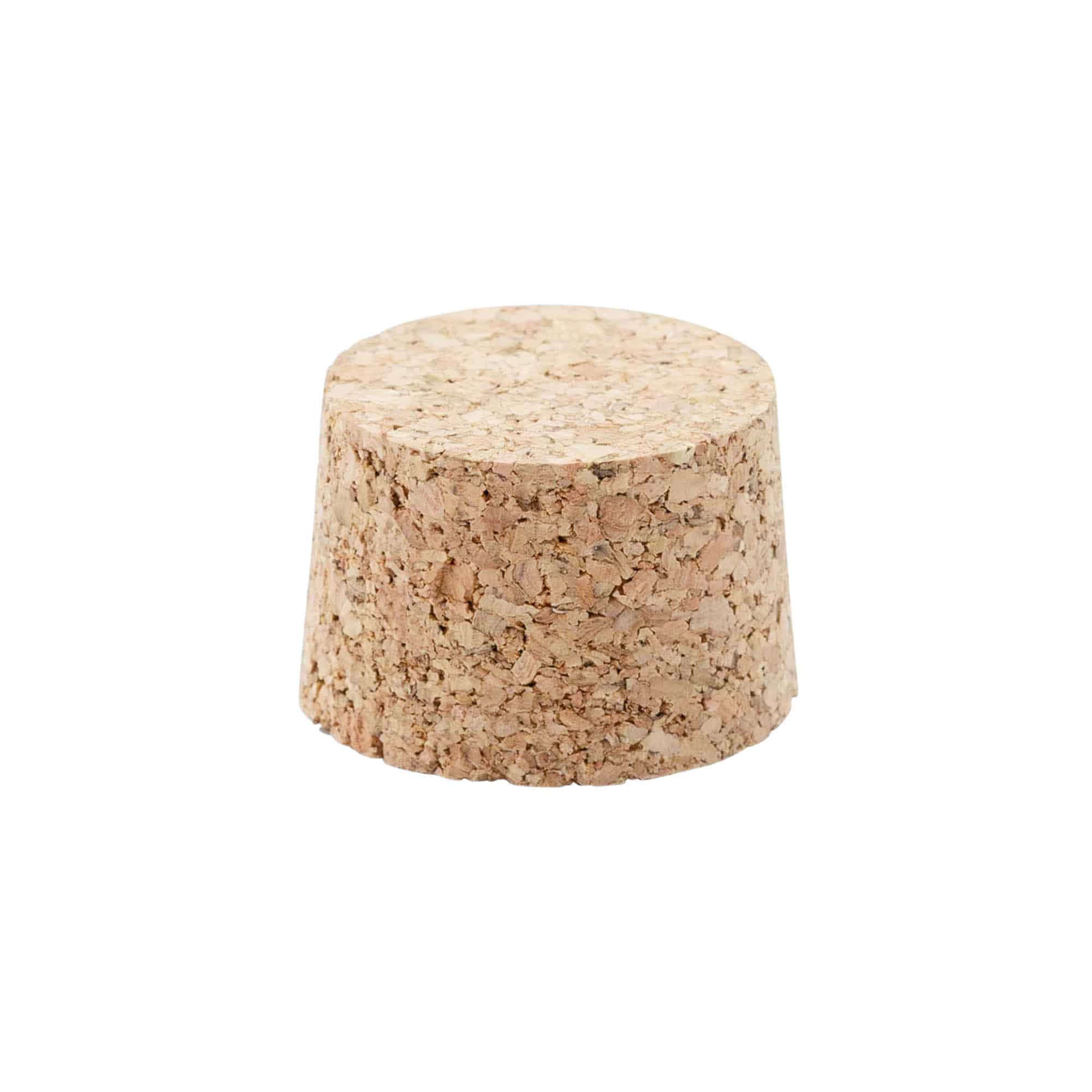 Spitzkorken 38-42 x 27, Presskork, beige, für Mündung: Kork