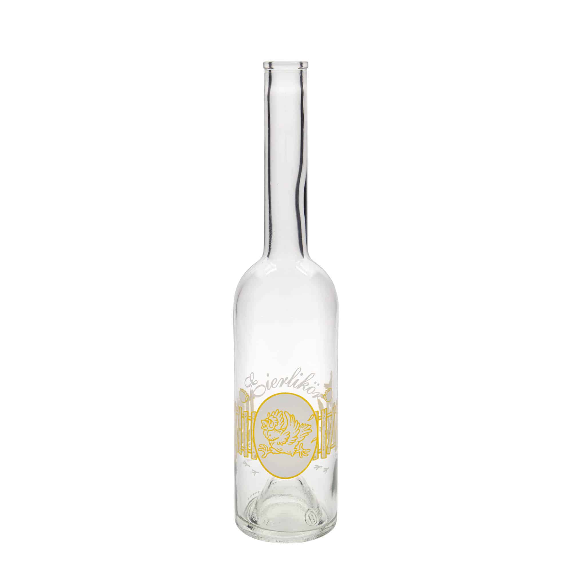 500 ml Glasflasche 'Opera', Motiv: Eierlikör, Mündung: Kork 500 ml Glasflasche 'Opera', Motiv: Eierlikör, Mündung: Kork