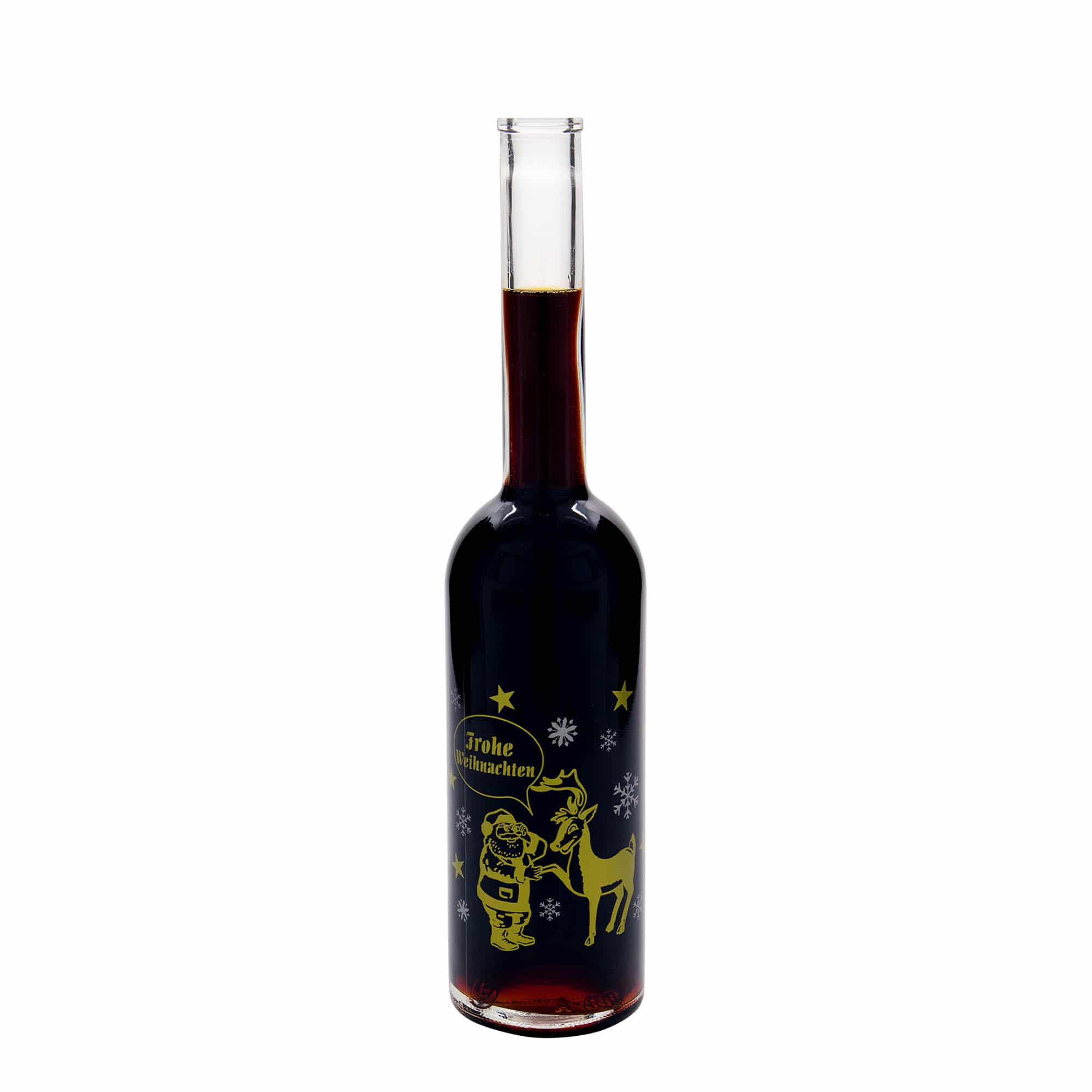 500 ml Glasflasche «Opera», Motiv: Feuerwerk, Mündung: Kork