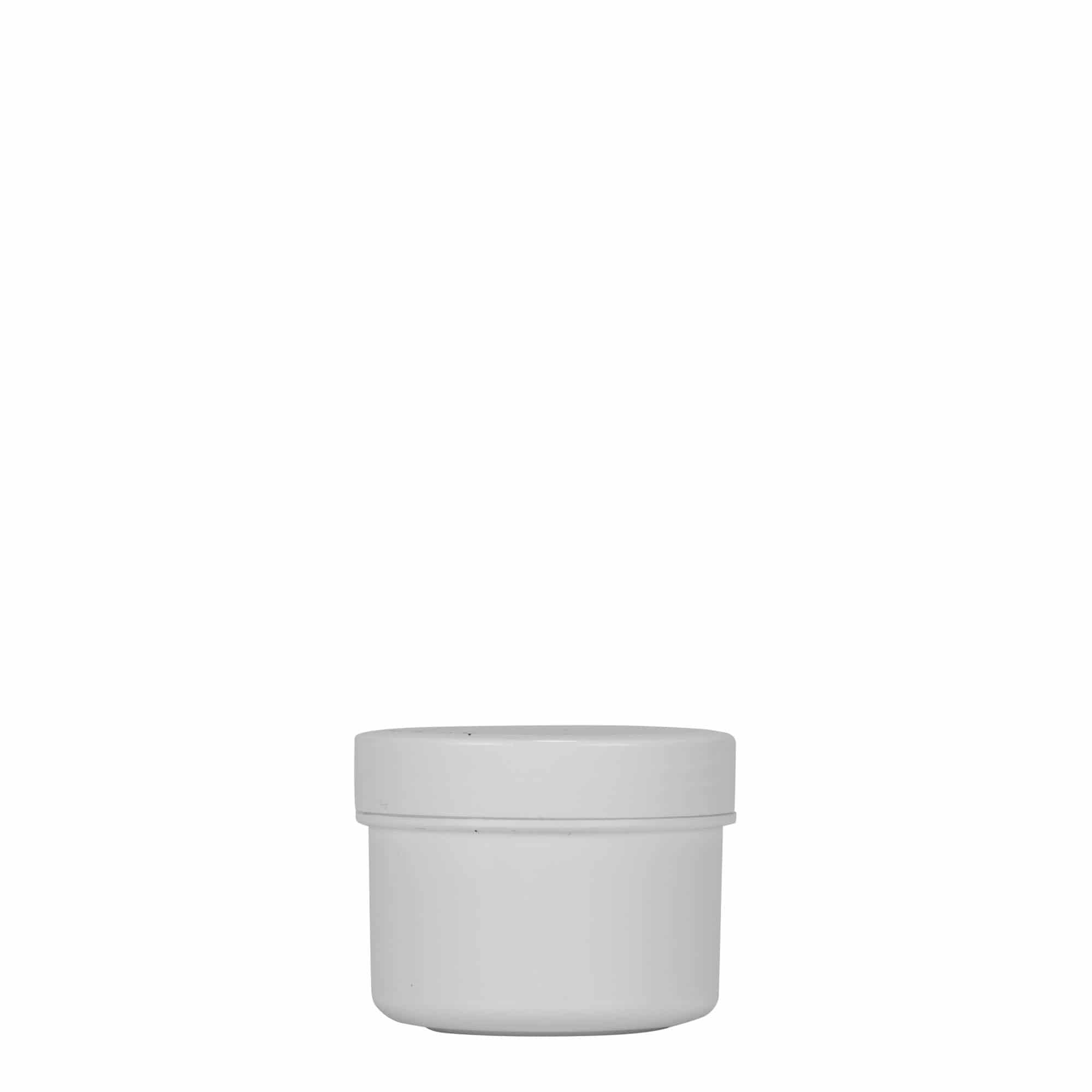 35 ml Kunststoffdose «White Line», PP, weiss, Mündung: Schraubverschluss