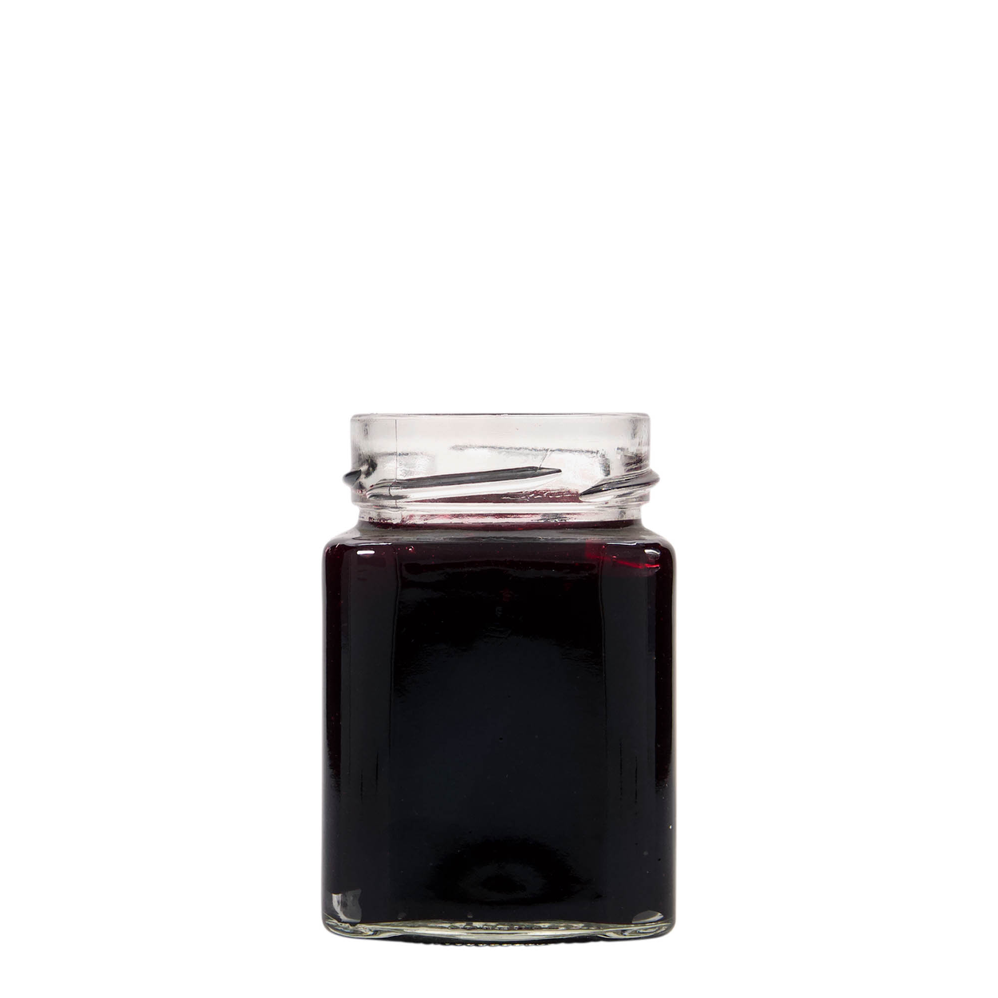 212 ml Vierkantglas 'Funny', Mündung: Deep-Twist-Off (DTO 58) 212 ml Vierkantglas 'Funny', Mündung: Deep-Twist-Off (DTO 58)