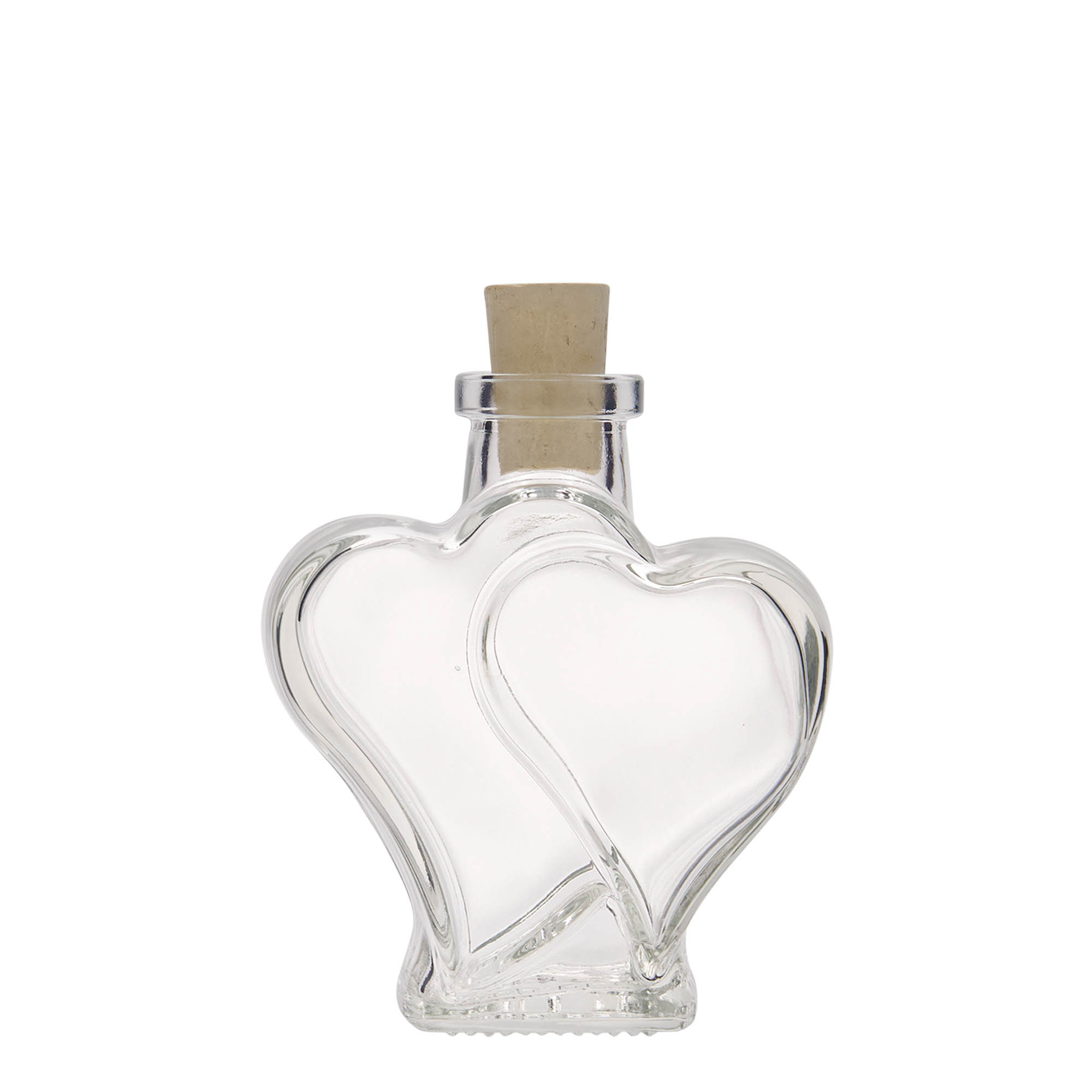 200 ml Glasflasche 'Doppelherz', Mündung: Kork 200 ml Glasflasche 'Doppelherz', Mündung: Kork