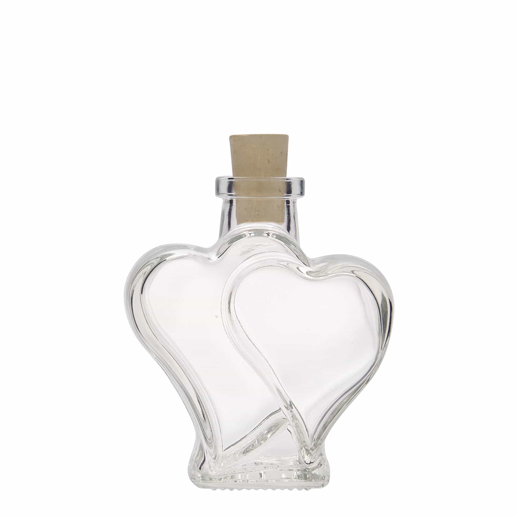 200 ml Glasflasche «Doppelherz», Mündung: Kork