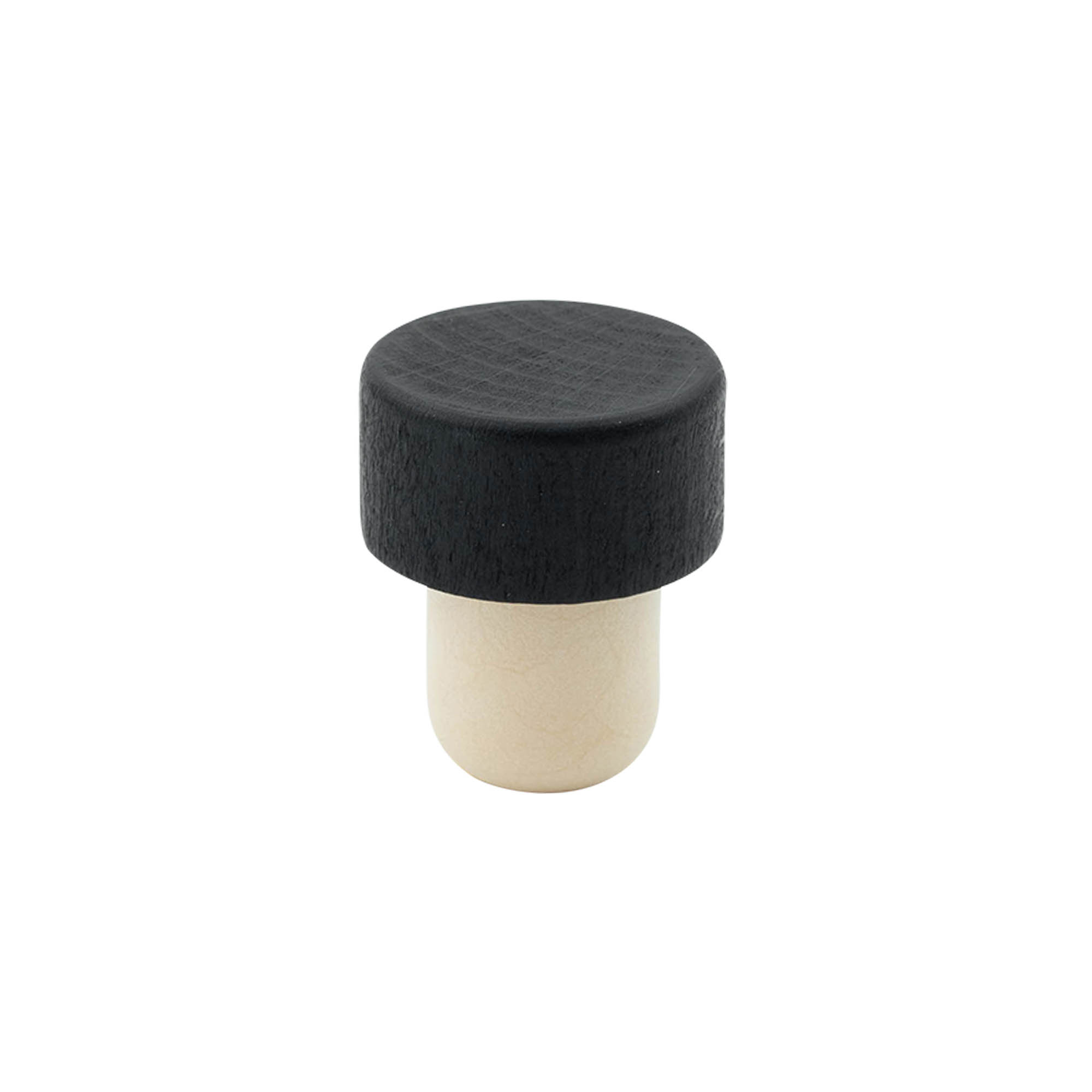 Griffkorken 19 mm, Holz/Kunststoff, schwarz, für Mündung: Kork Griffkorken 19 mm, Holz/Kunststoff, schwarz, für Mündung: Kork