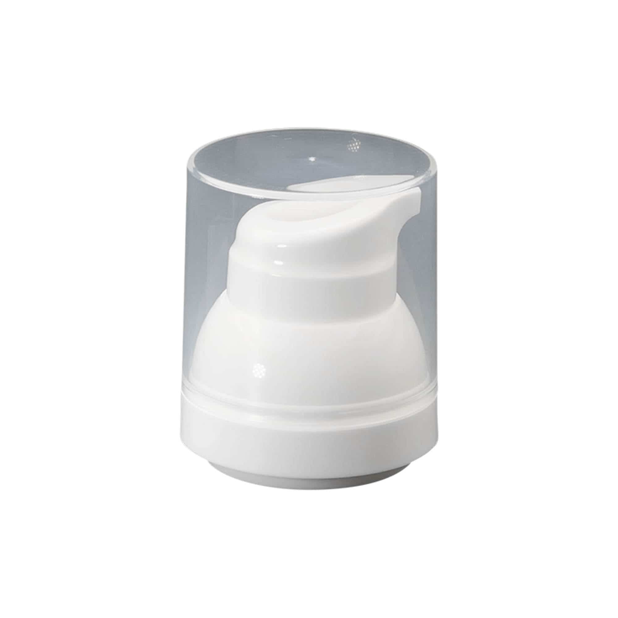 Airless Dispenser Pumpkopf 'Mezzo', PP-Kunststoff, weiß Airless Dispenser Pumpkopf 'Mezzo', PP-Kunststoff, weiß