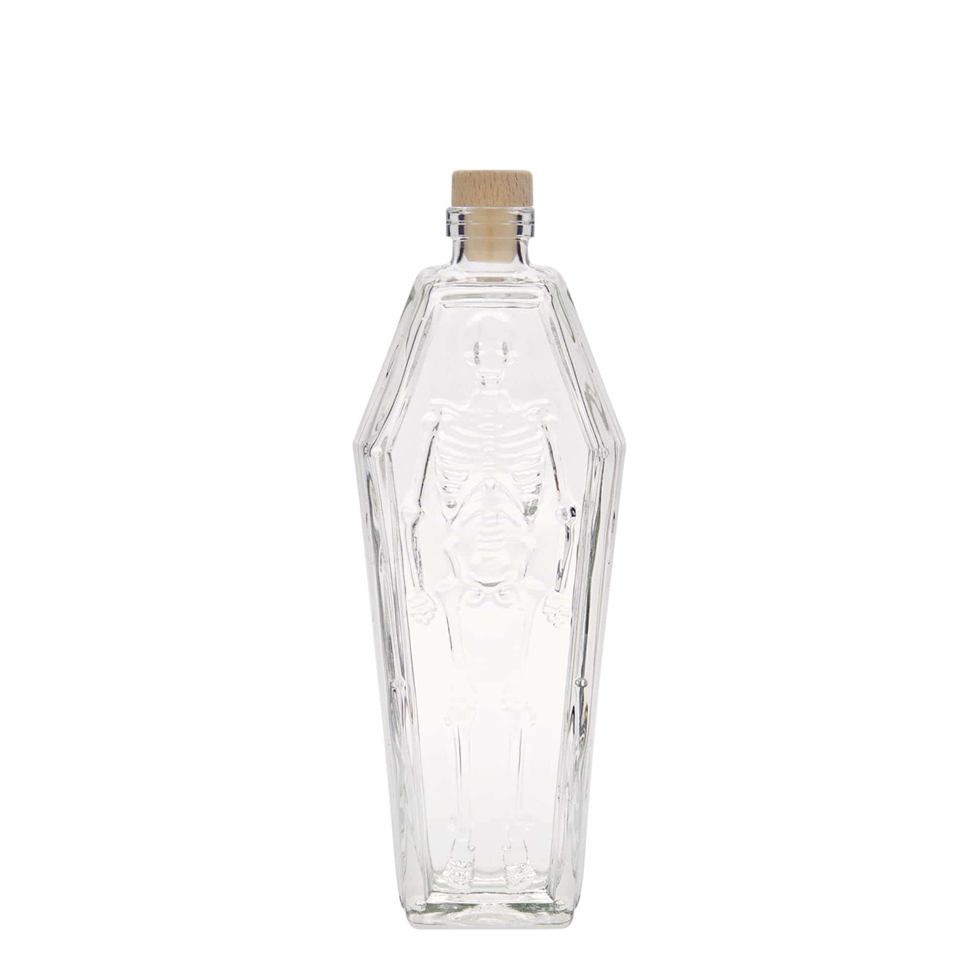 200 ml Glasflasche «Sarg», Mündung: Kork