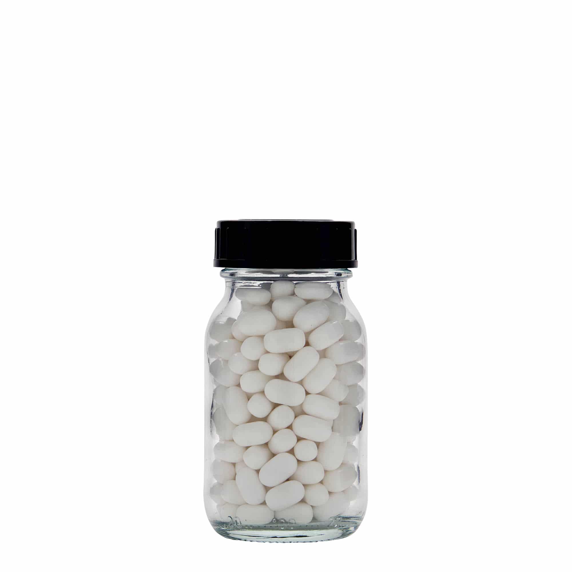 100 ml Weithalsglas, Mündung: DIN 40
