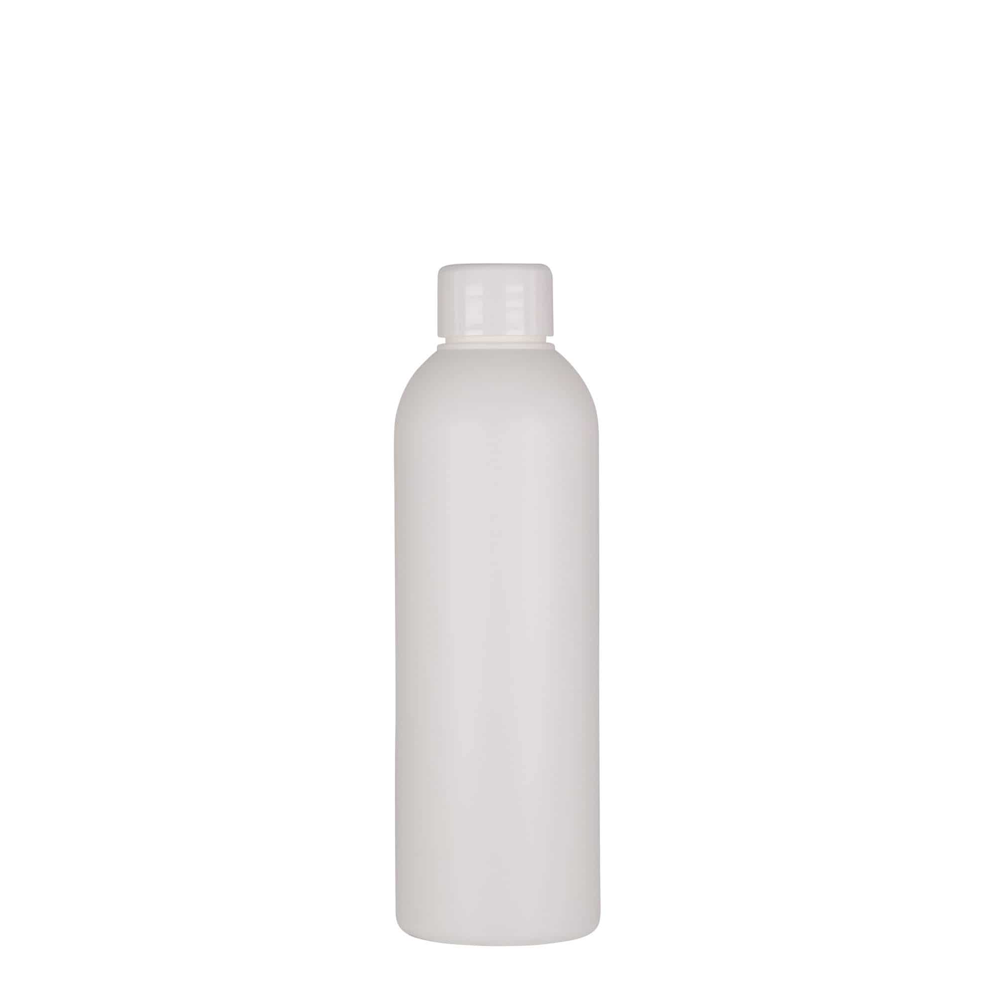 200 ml Kunststoffflasche 'Tuffy', HDPE, weiß, Mündung: GPI 24/410