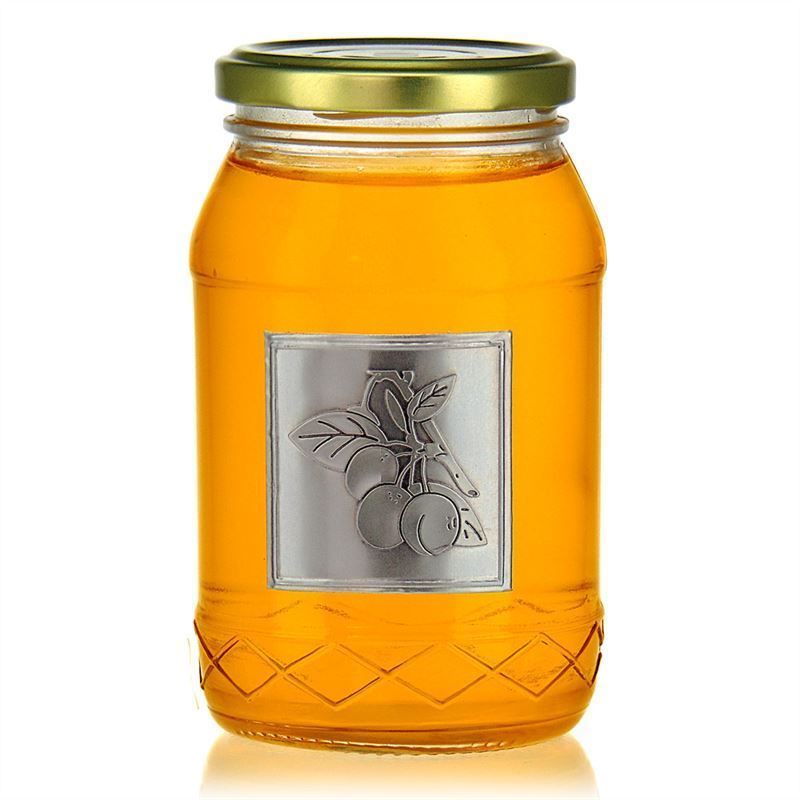 Zinnetikett 'Mirabelle', quadratisch, Metall, silber