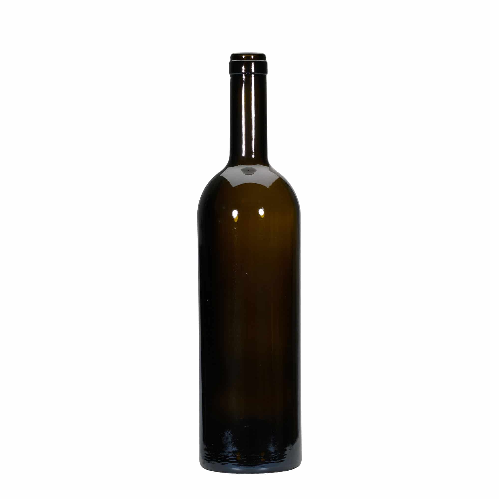750 ml Weinflasche 'Golia', antikgrün, Mündung: Kork 750 ml Weinflasche 'Golia', antikgrün, Mündung: Kork