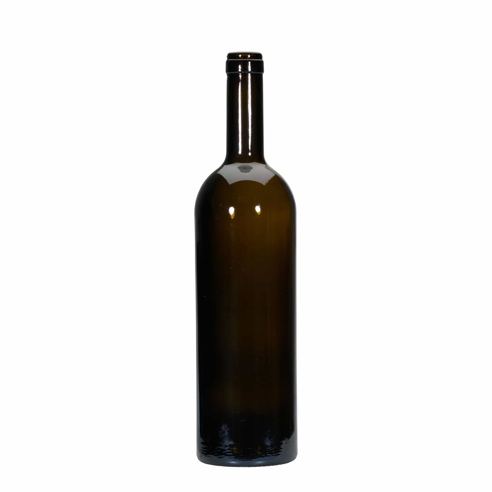 750 ml Weinflasche «Golia», antikgrün, Mündung: Kork