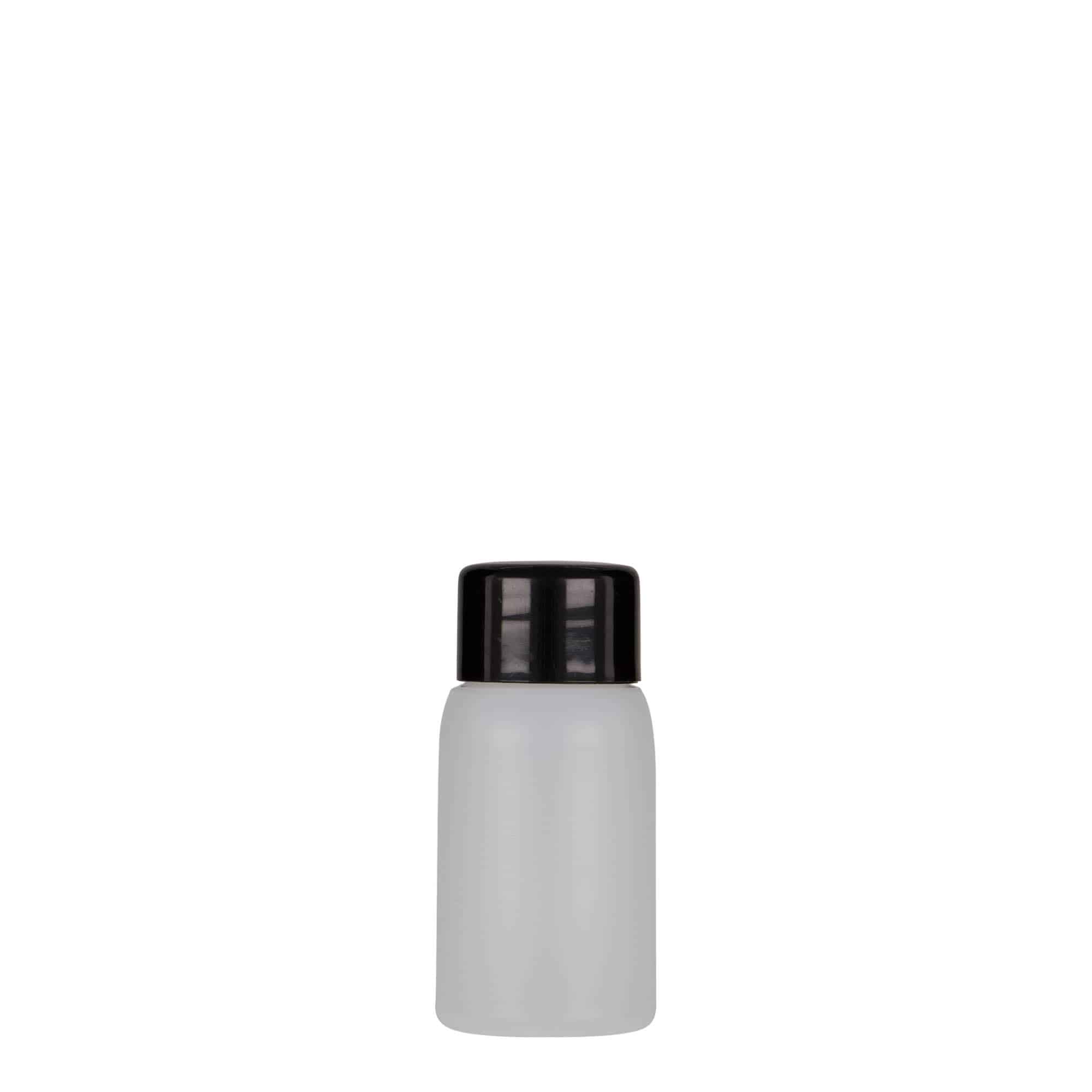 30 ml Kunststoffflasche «Tuffy», HDPE, natur, Mündung:  24/410