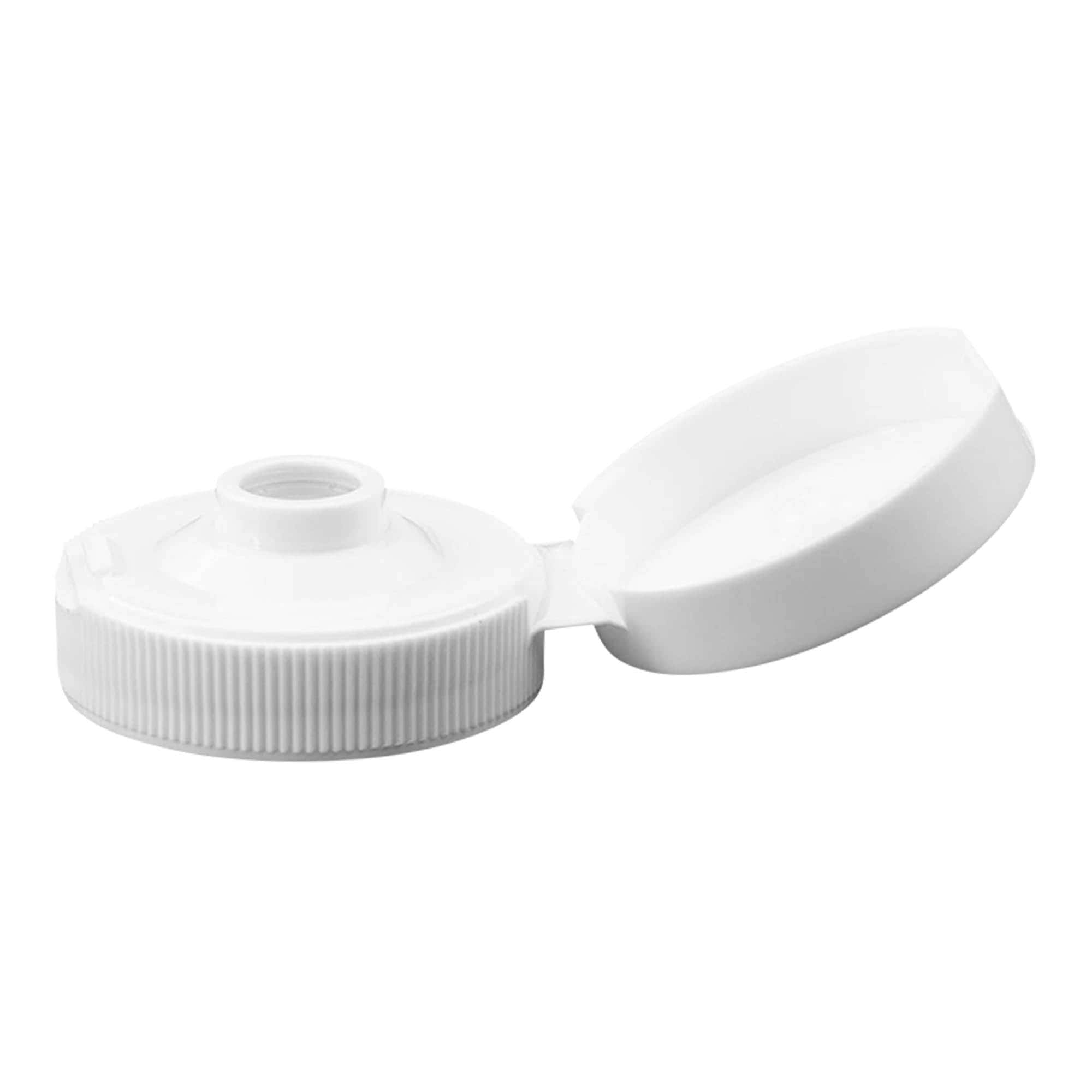 Schraubverschluss Klappscharnier, PP-Kunststoff, weiß, für Mündung: 38/400