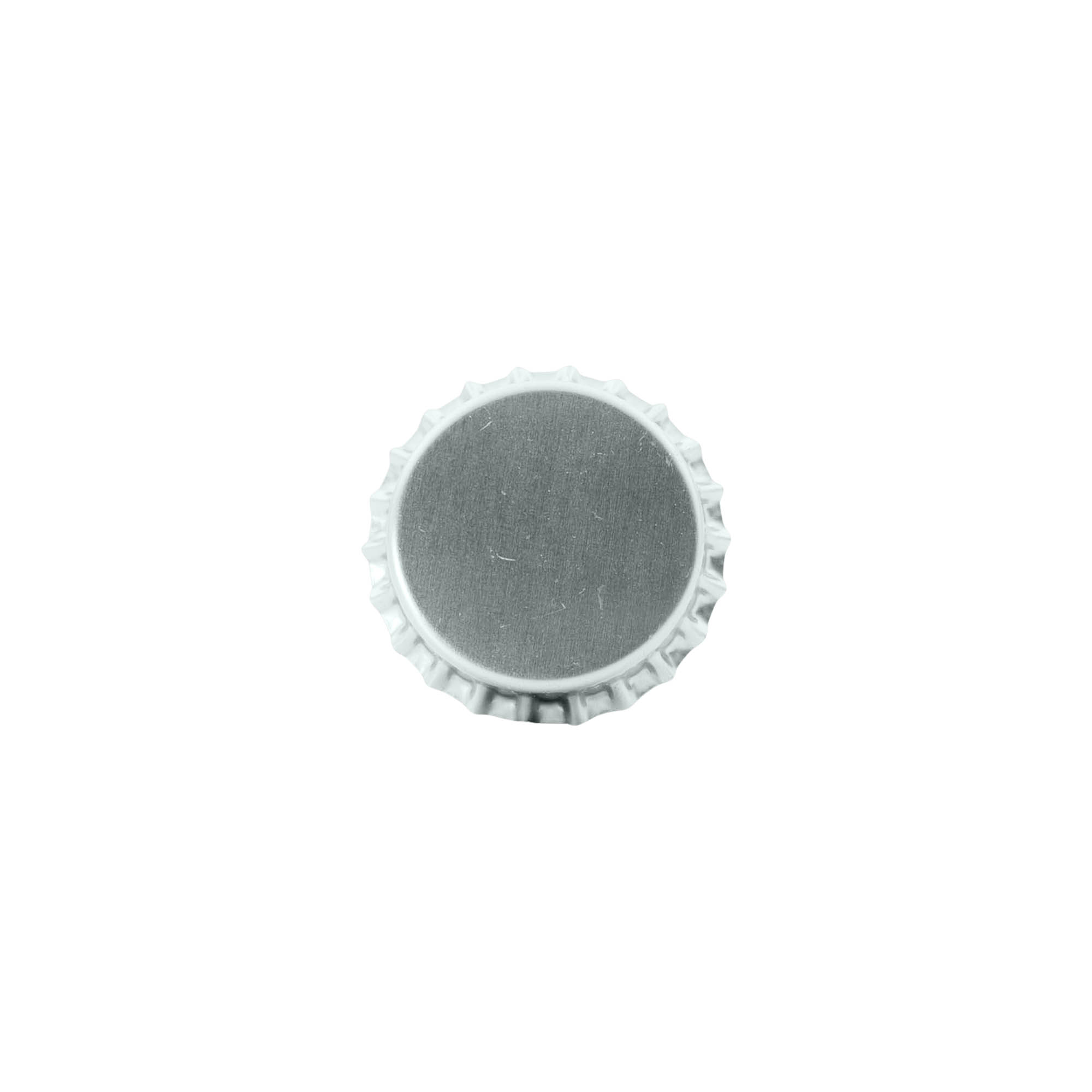 Kronkorken 29 mm, Metall, silber Kronkorken 29 mm, Metall, silber
