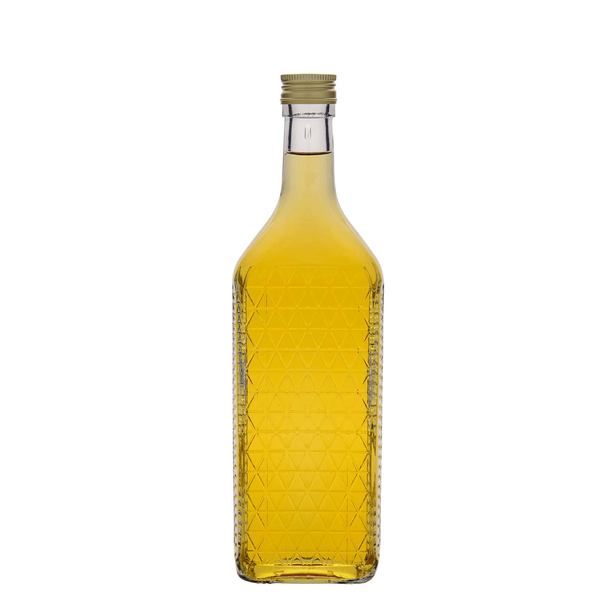 700 ml Glasflasche «Caruso», rechteckig, Mündung: PP 31,5