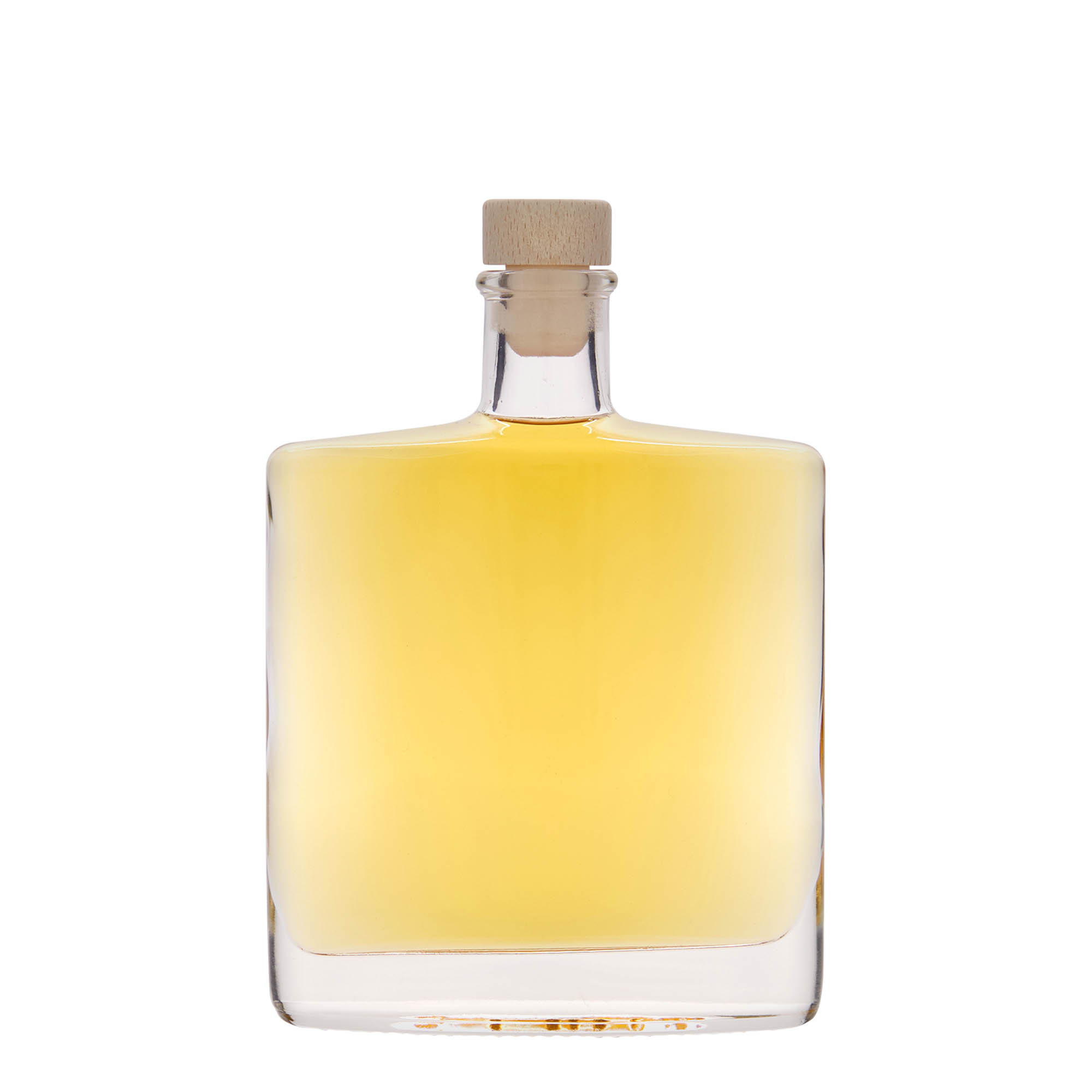 350 ml Glasflasche 'Zorbas', oval, Mündung: Kork 350 ml Glasflasche 'Zorbas', oval, Mündung: Kork