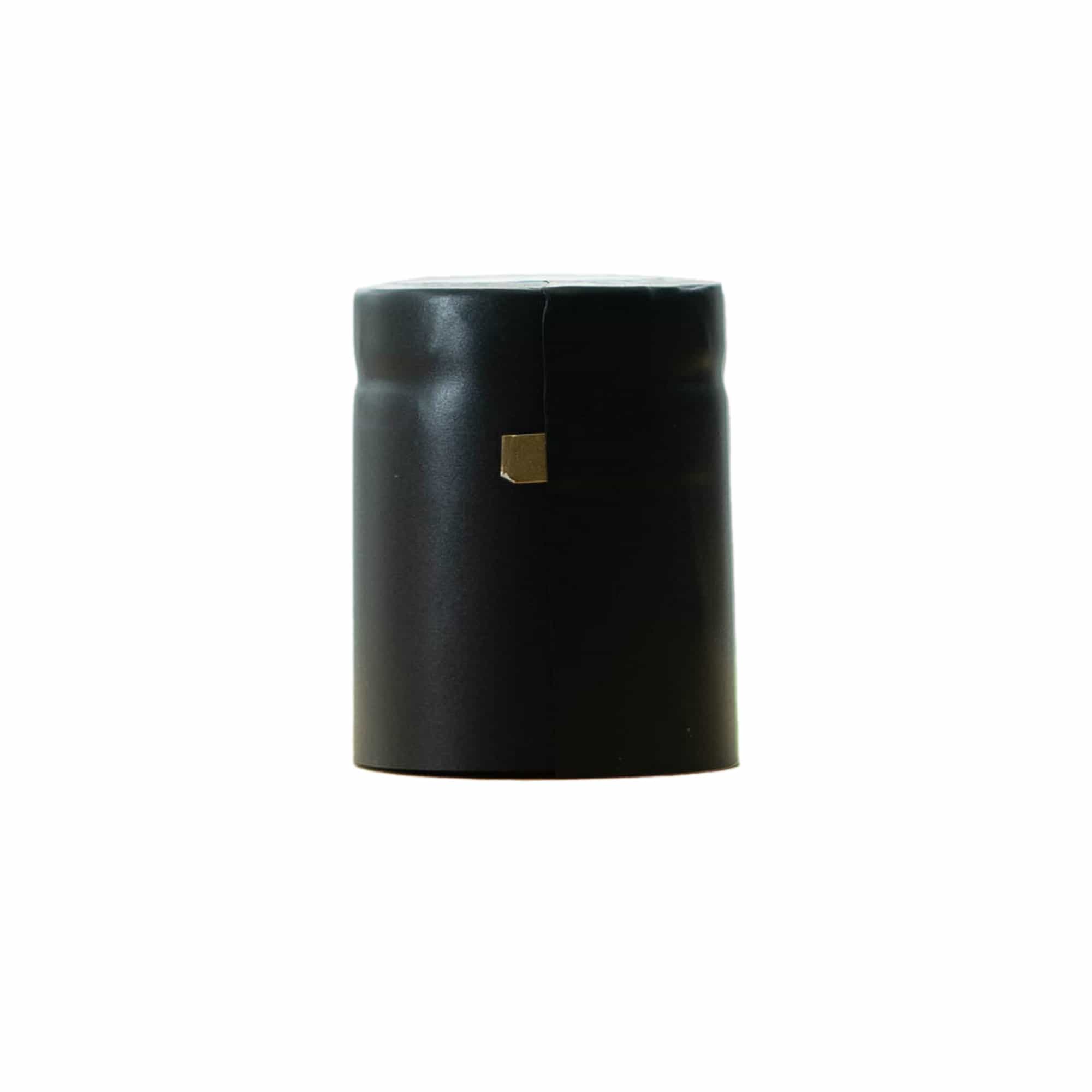 Schrumpfkapsel 32x41, PVC-Kunststoff, schwarz Schrumpfkapsel 32x41, PVC-Kunststoff, schwarz