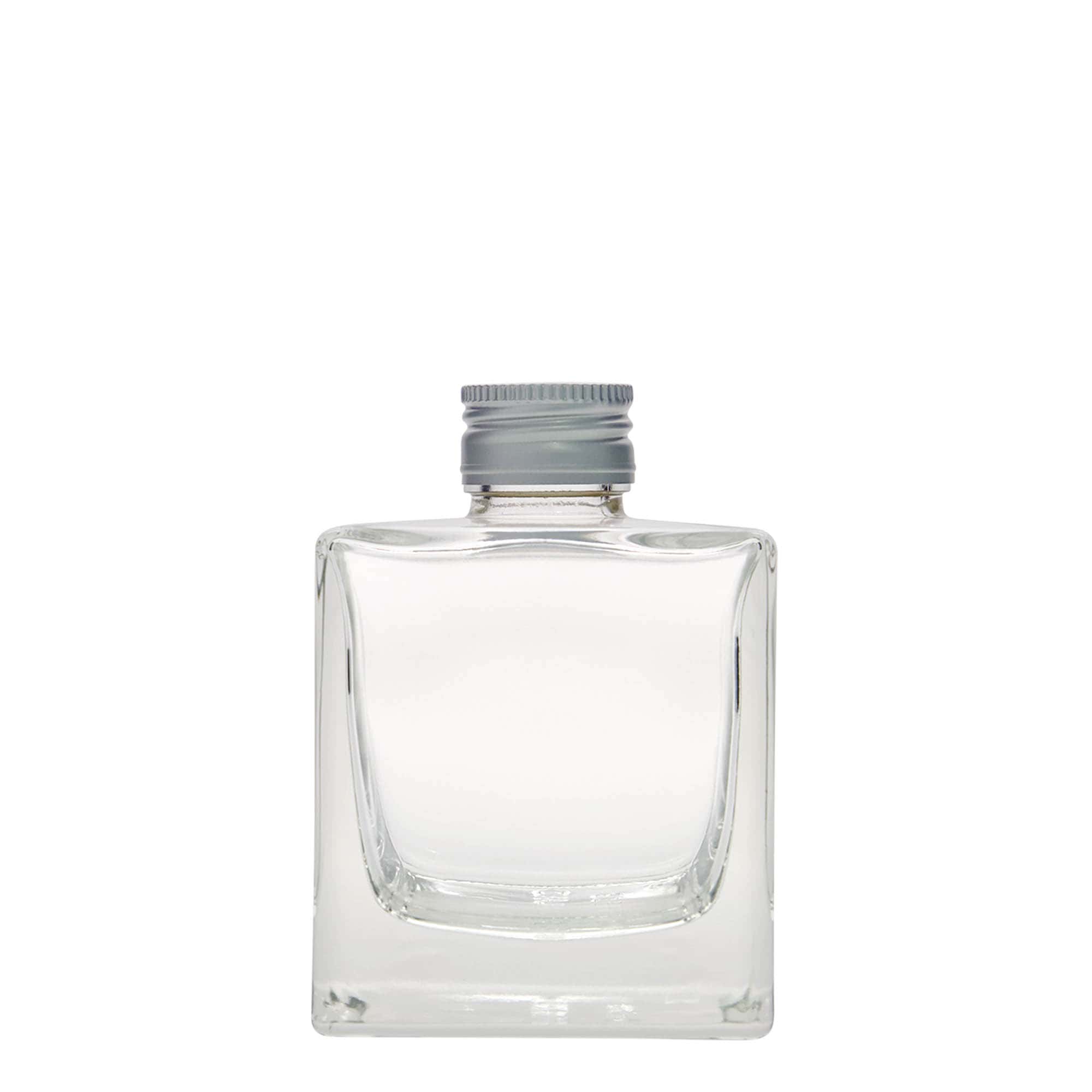 200 ml Glasflasche «Cube», quadratisch, Mündung: PP 28