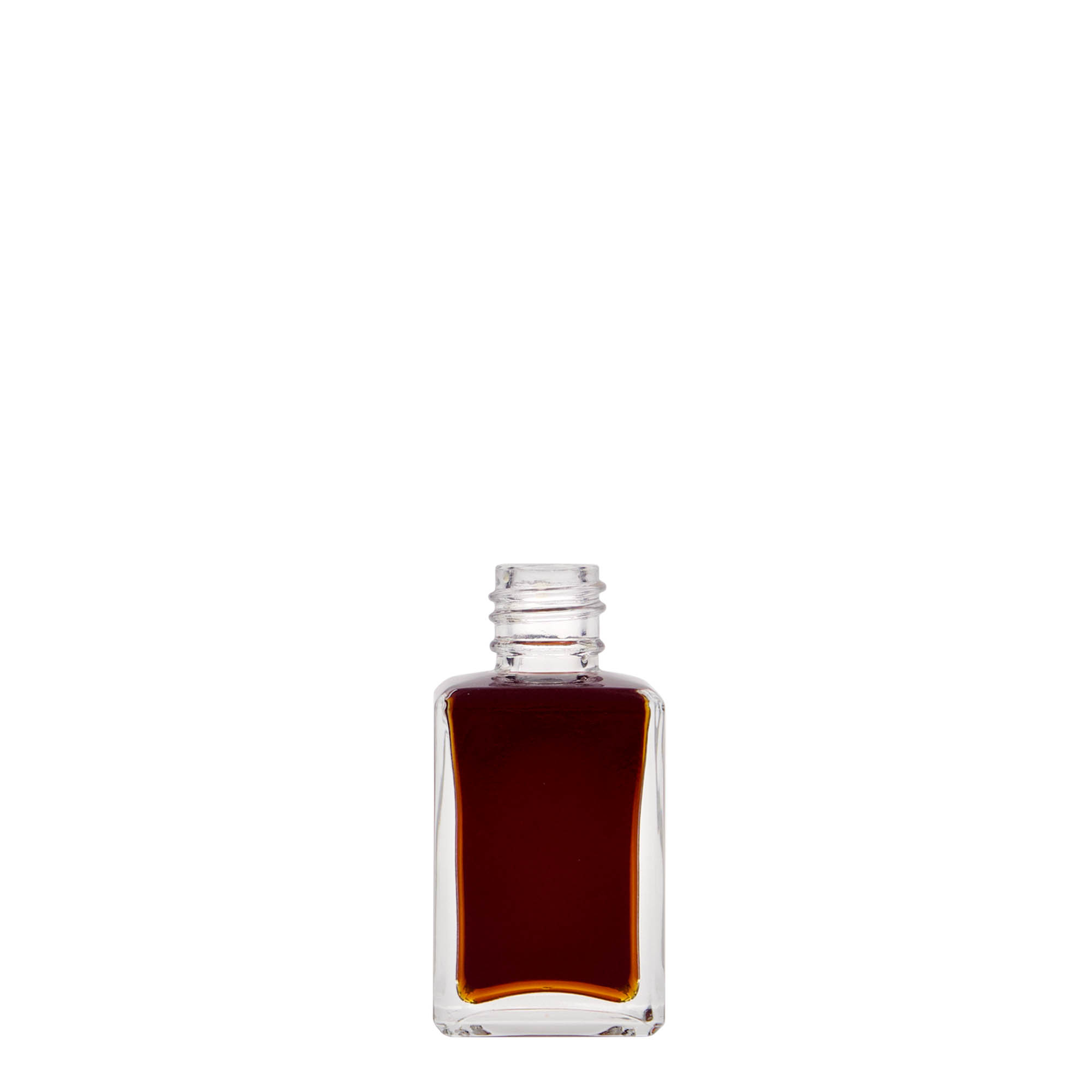 30 ml Glasflasche «Tamme», quadratisch, Mündung: PP 18