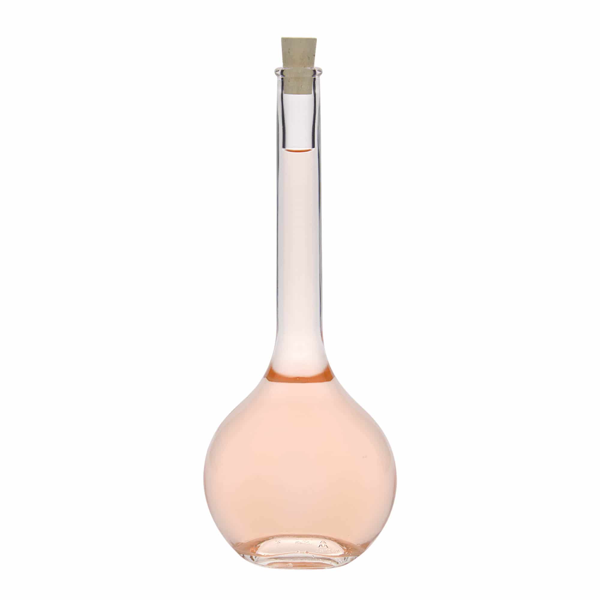 500 ml Glasflasche «Contessa», oval, Mündung: Kork