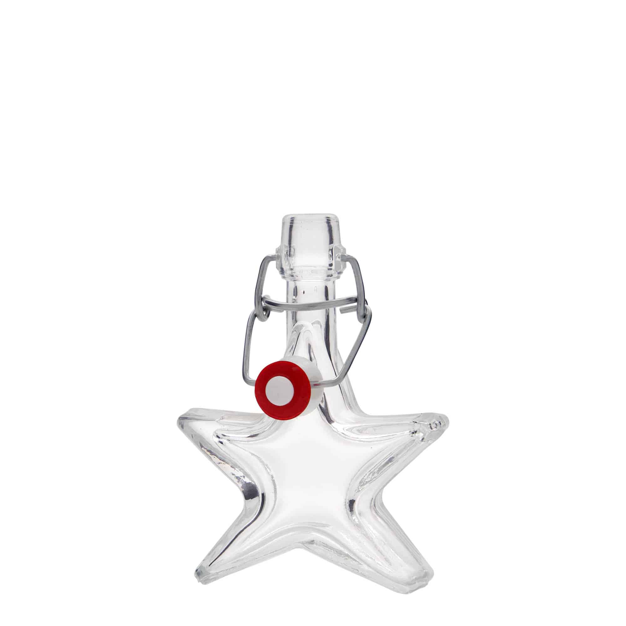 40 ml Glasflasche «Stern», Mündung: Bügelverschluss