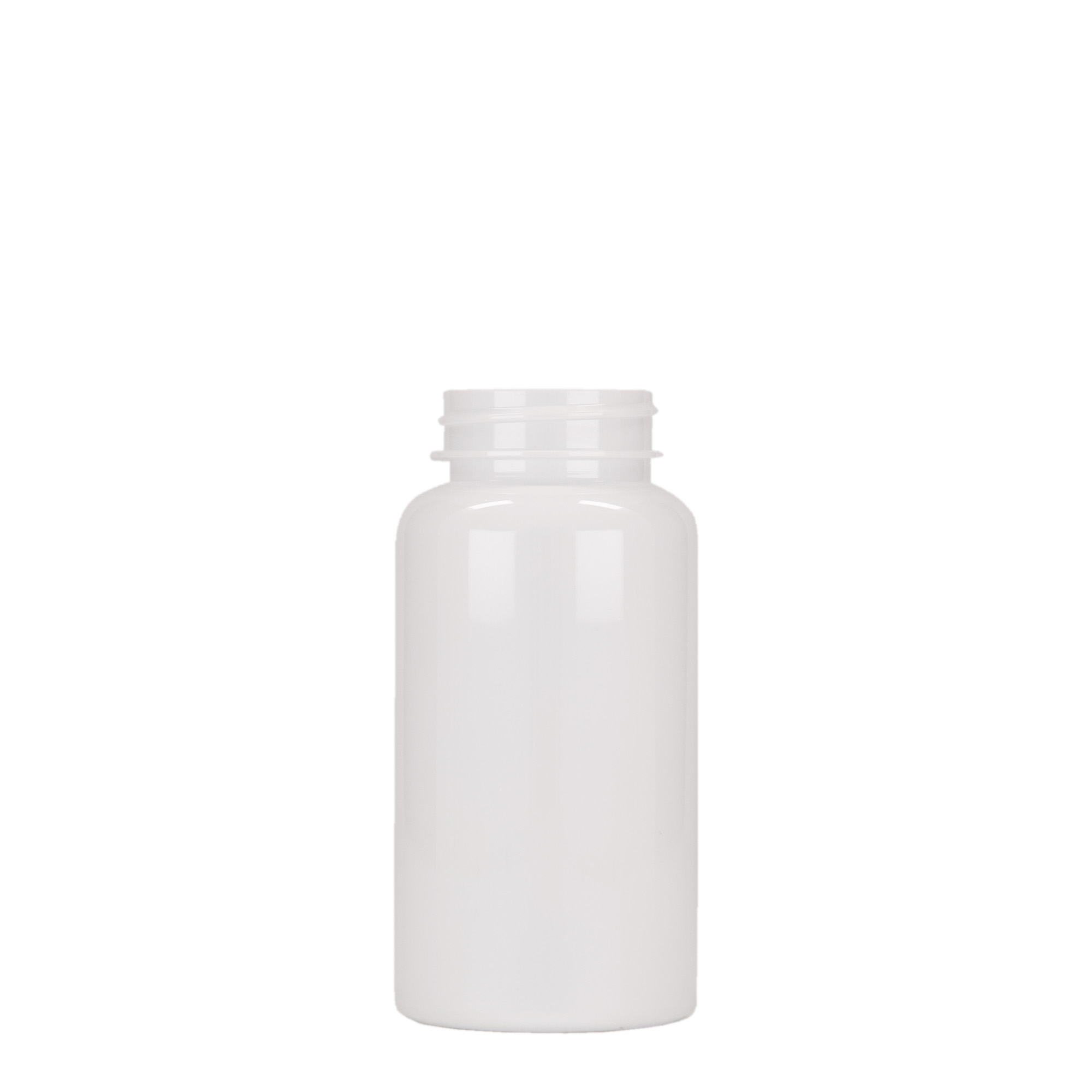 150 ml PET-Packer, Kunststoff, weiß, Mündung: 38/400 150 ml PET-Packer, Kunststoff, weiß, Mündung: 38/400