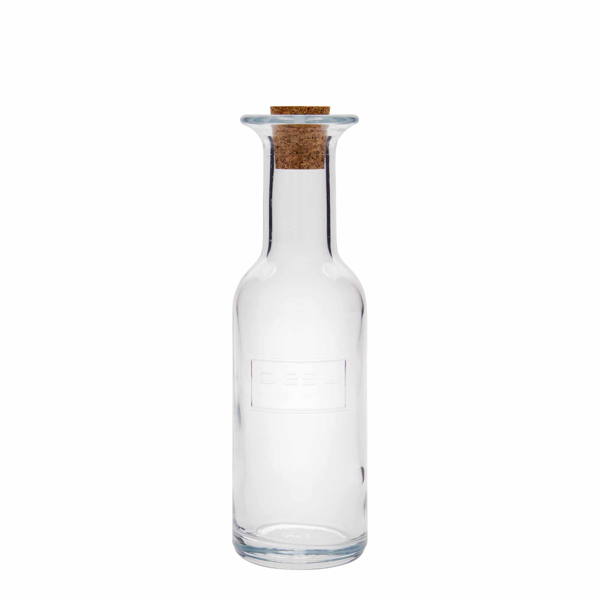 250 ml Glasflasche «Optima Fine Wine», Mündung: Kork