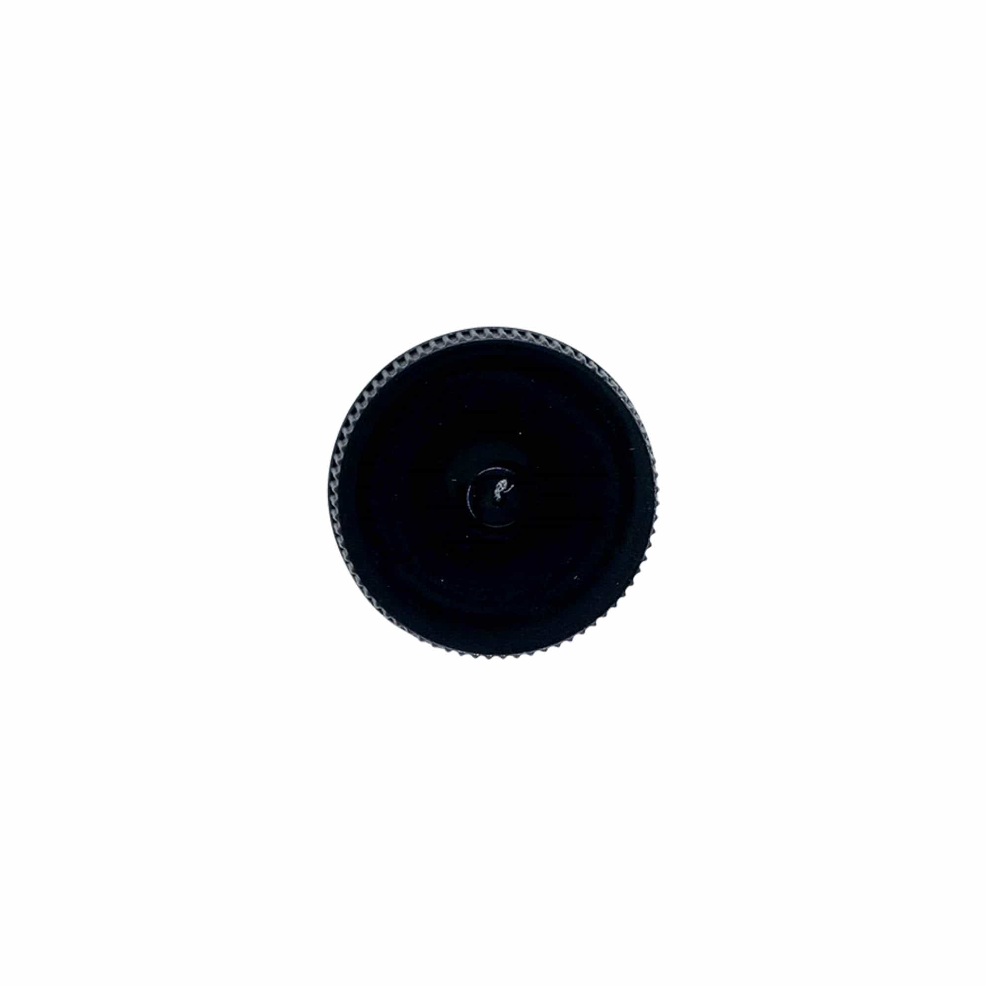 Schraubverschluss mit EPE-Einlage, PE-Kunststoff, schwarz, für Mündung: DIN 25 Schraubverschluss mit EPE-Einlage, PE-Kunststoff, schwarz, für Mündung: DIN 25