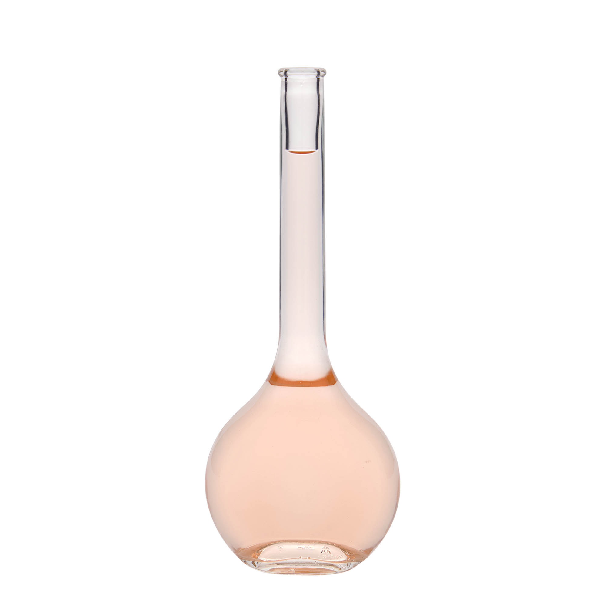 500 ml Glasflasche 'Contessa', oval, Mündung: Kork 500 ml Glasflasche 'Contessa', oval, Mündung: Kork