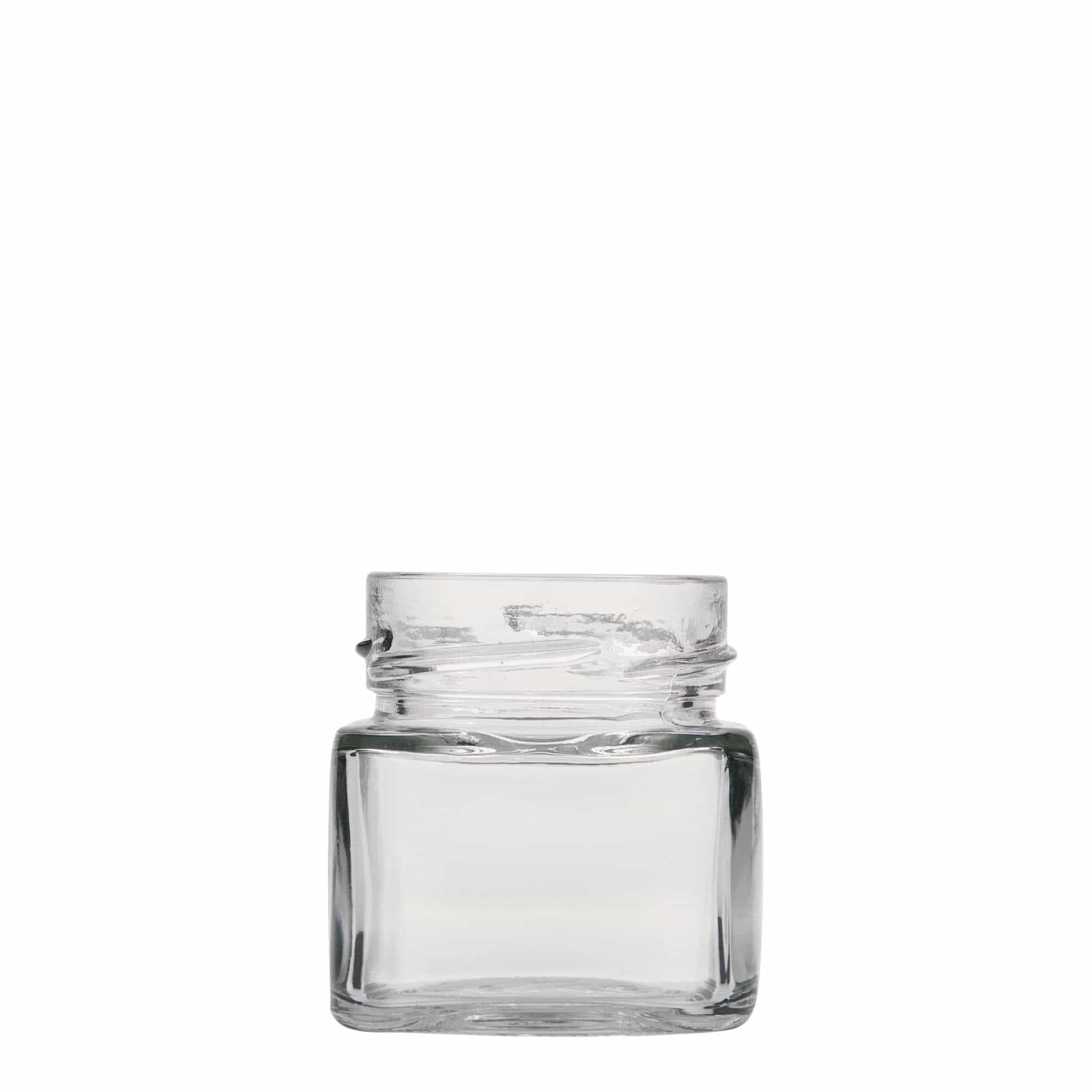106 ml Vierkantglas «Ikarus», Mündung: Deep-Twist-off (DTO 58)