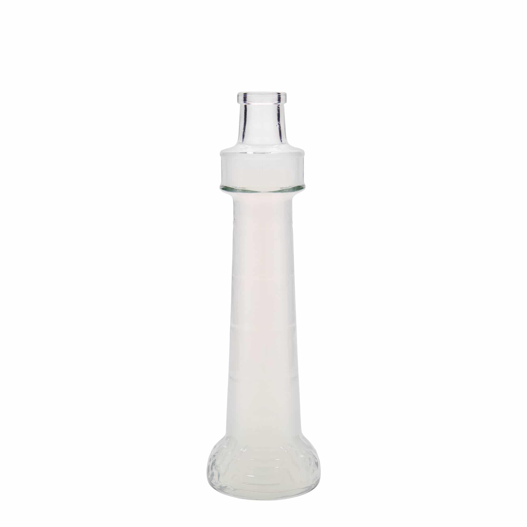 200 ml Glasflasche «Leuchtturm», Mündung: Kork