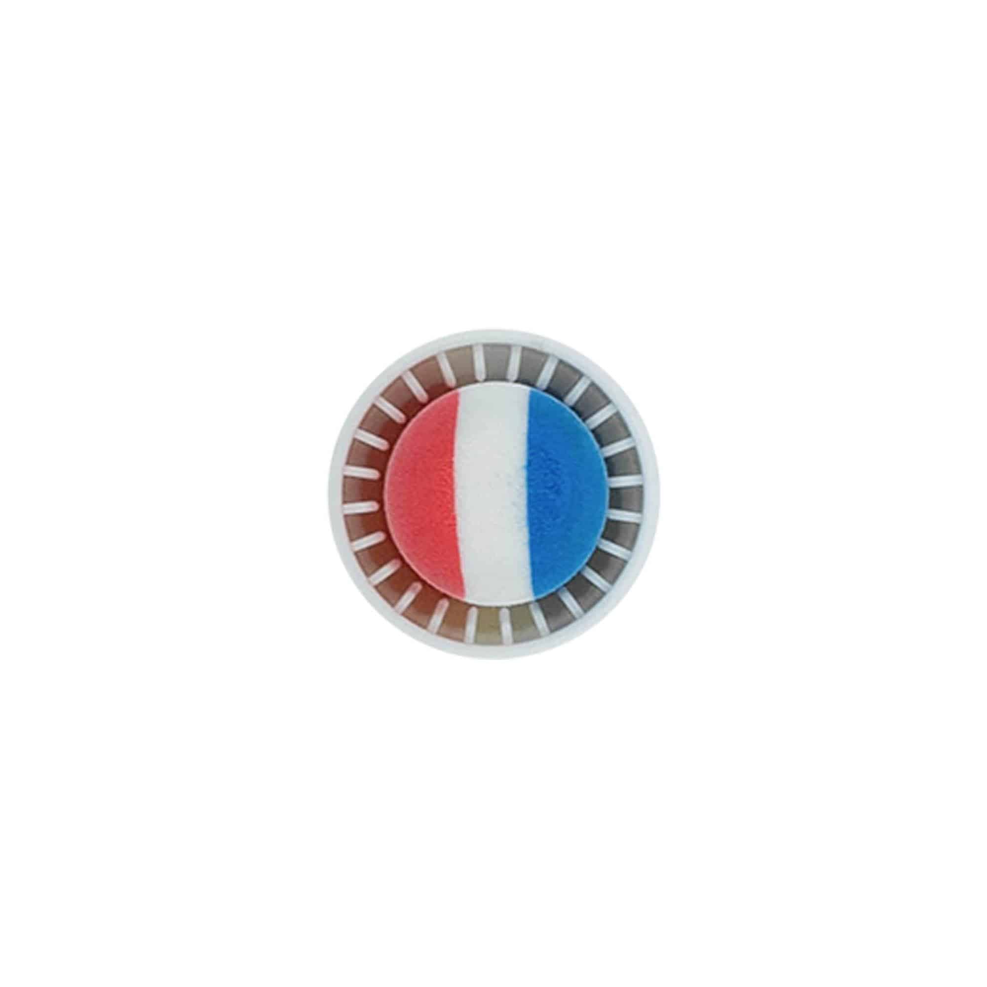 Griffkorken 19 mm 'Frankreich', Kunststoff, mehrfarbig, für Mündung: Kork Griffkorken 19 mm 'Frankreich', Kunststoff, mehrfarbig, für Mündung: Kork