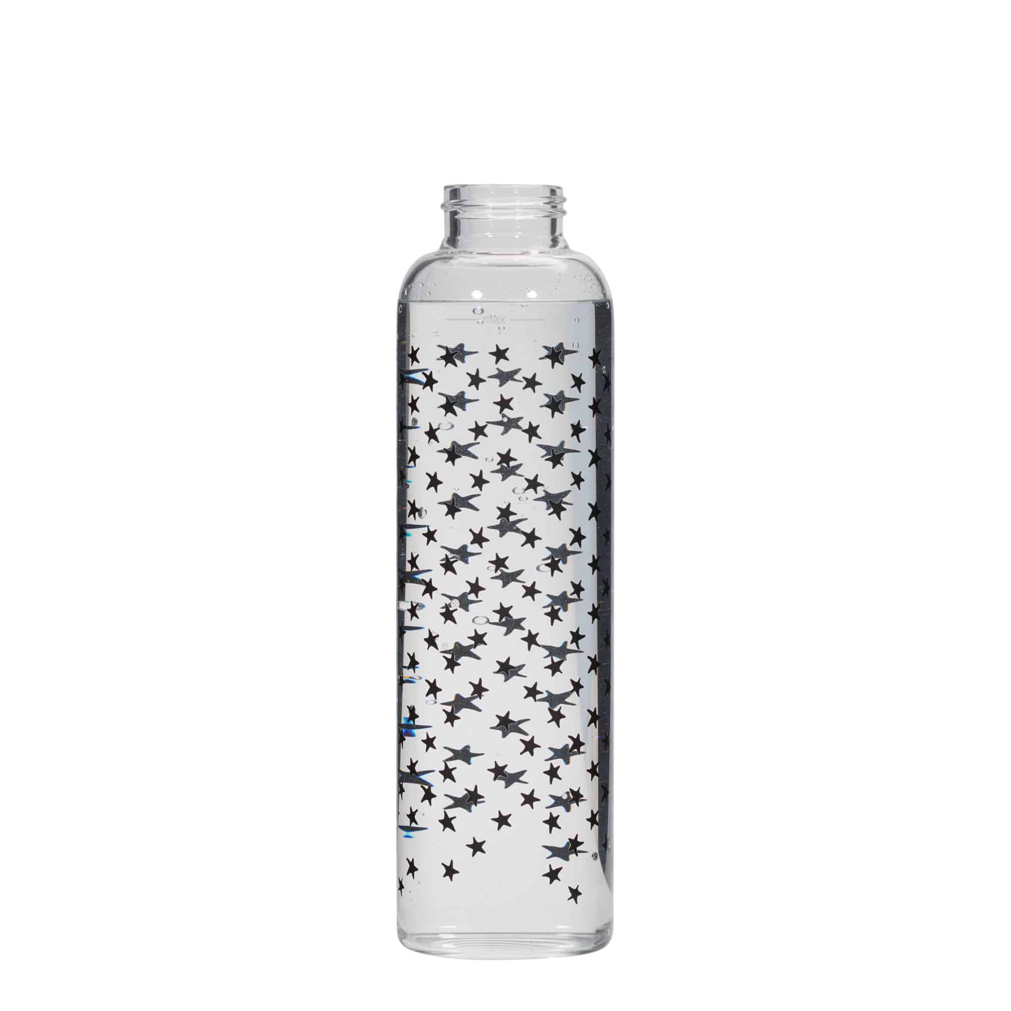 500 ml Trinkflasche 'Perseus - Schwarze Sterne', Mündung: Schraubverschluss