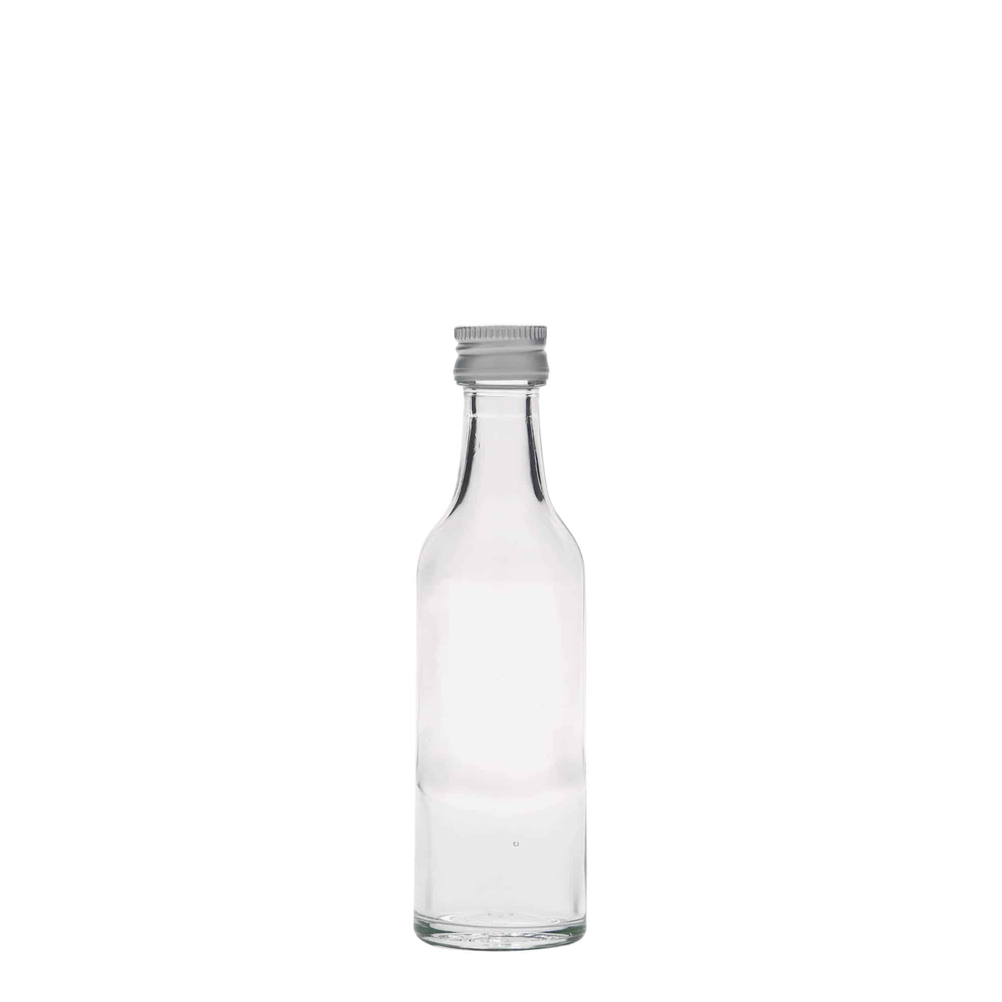 50 ml Glasflasche Geradhals, Mündung: PP 18