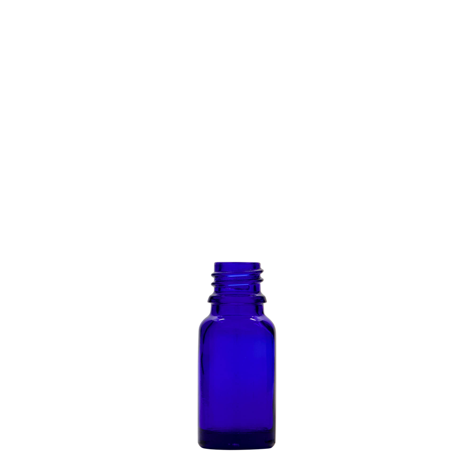 10 ml Medizinflasche, Glas, royalblau, Mündung: DIN 18 10 ml Medizinflasche, Glas, royalblau, Mündung: DIN 18