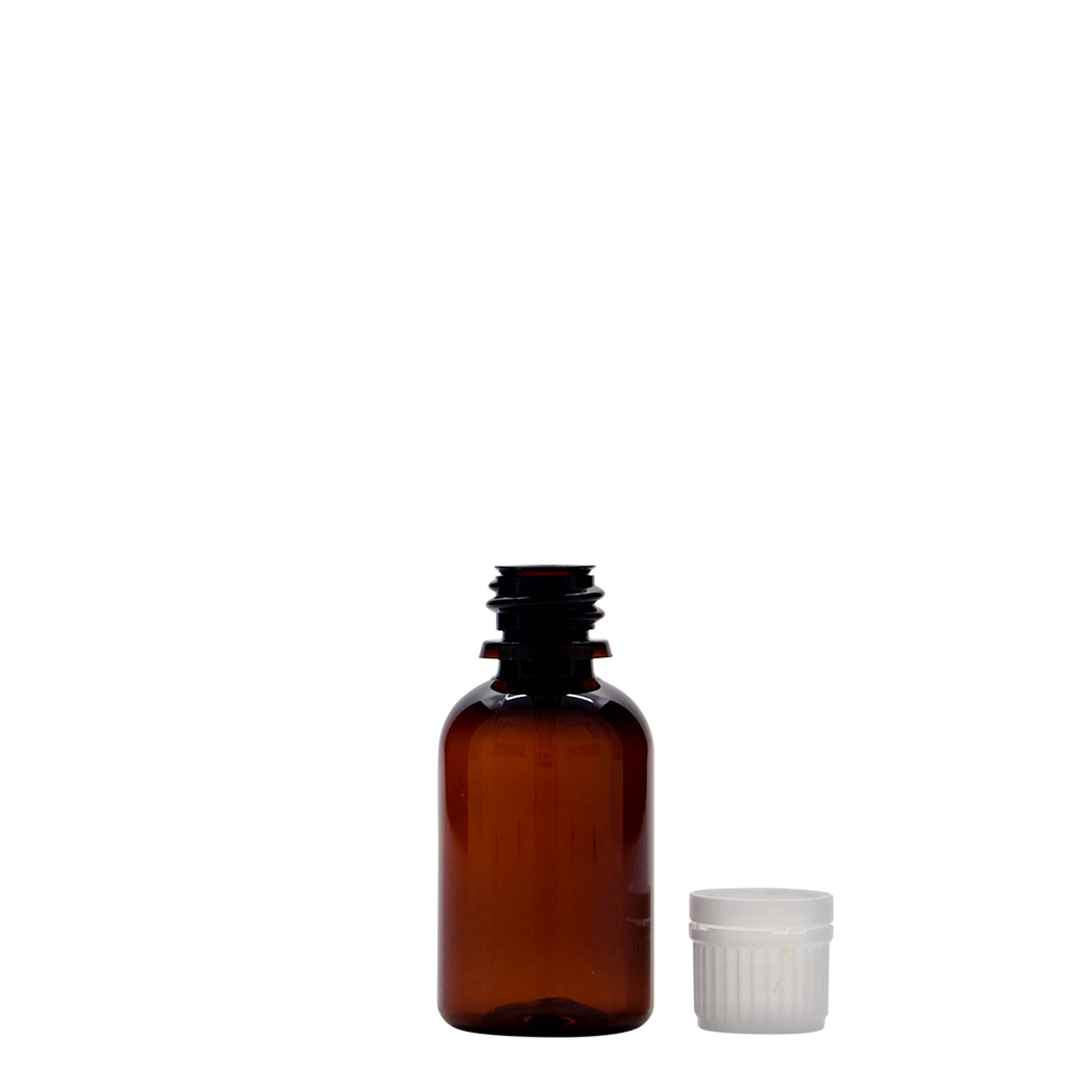 30 ml PET-Medizinflasche 'Easy Living', braun, Kunststoff, Mündung: DIN 18 30 ml PET-Medizinflasche 'Easy Living', braun, Kunststoff, Mündung: DIN 18