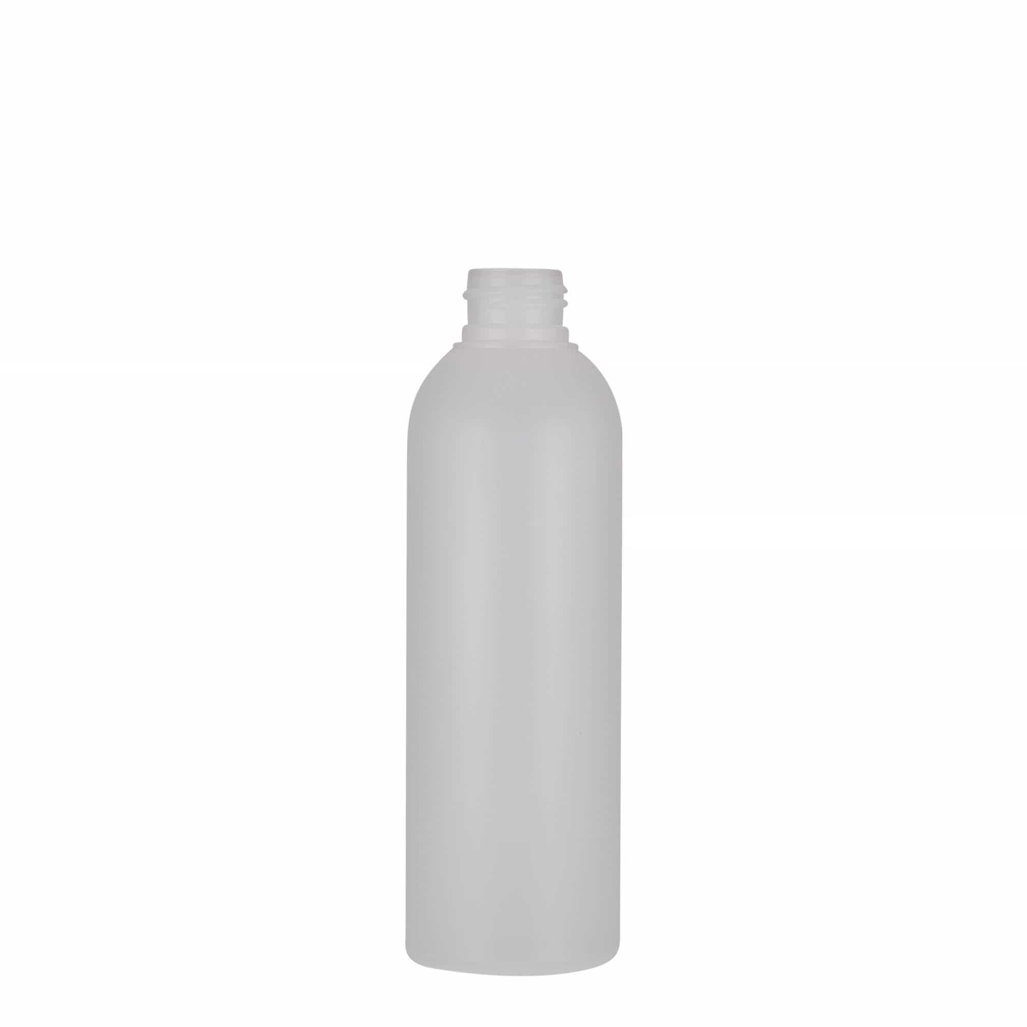 200 ml Kunststoffflasche «Tuffy», HDPE, natur, Mündung:  24/410