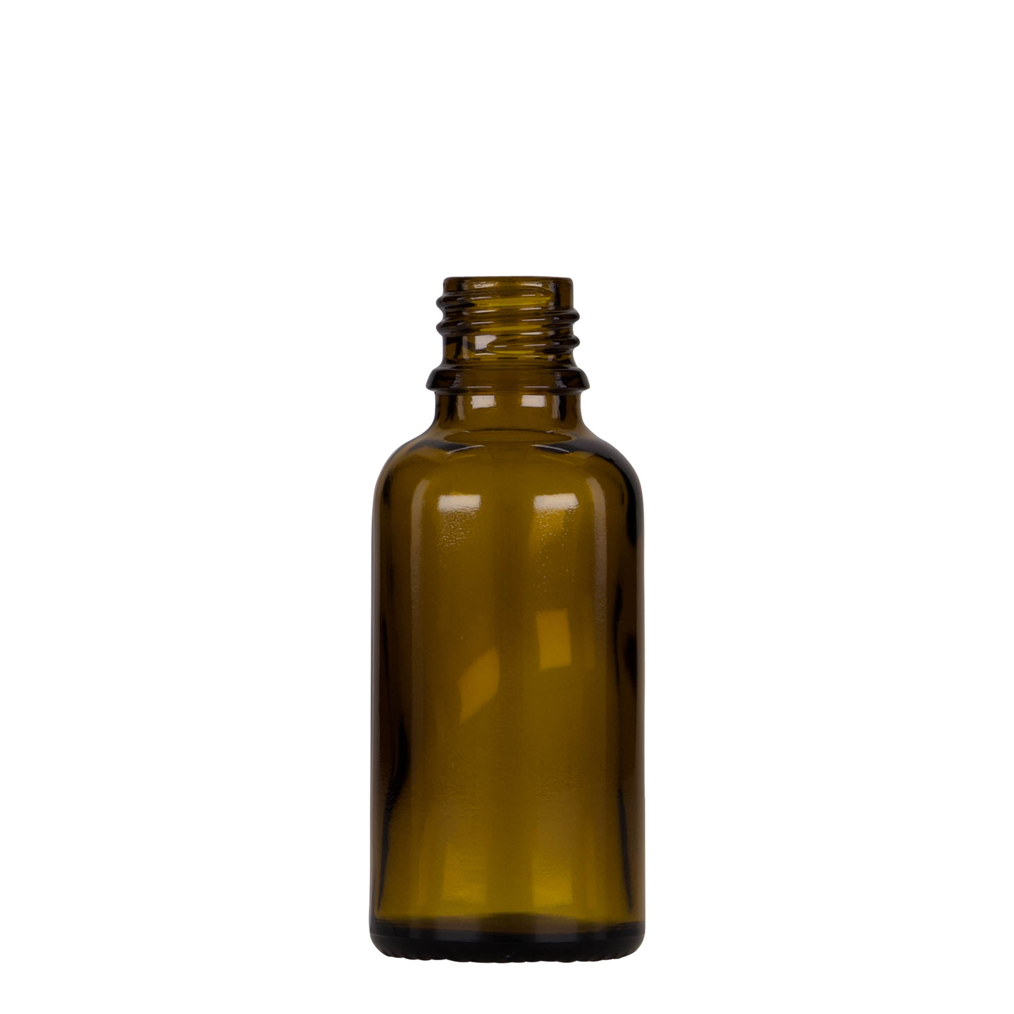 30 ml Pipettenflasche Medizin, Glas, braun-schwarz, Mündung: DIN 18 30 ml Pipettenflasche Medizin, Glas, braun-schwarz, Mündung: DIN 18