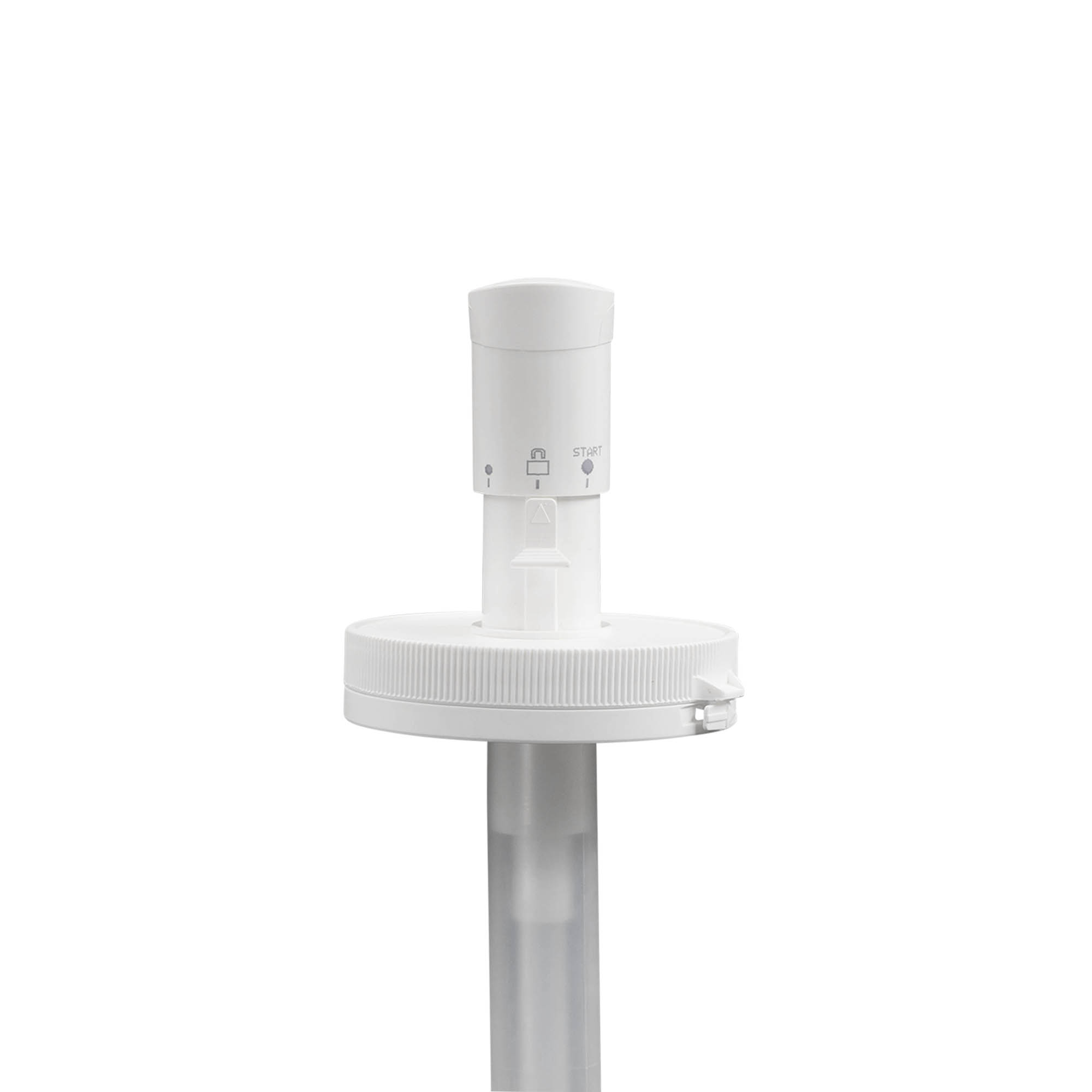 Dispenserpumpe für 655 ml «Securibox», PE-Kunststoff, weiss, für Mündung: Schraubverschluss