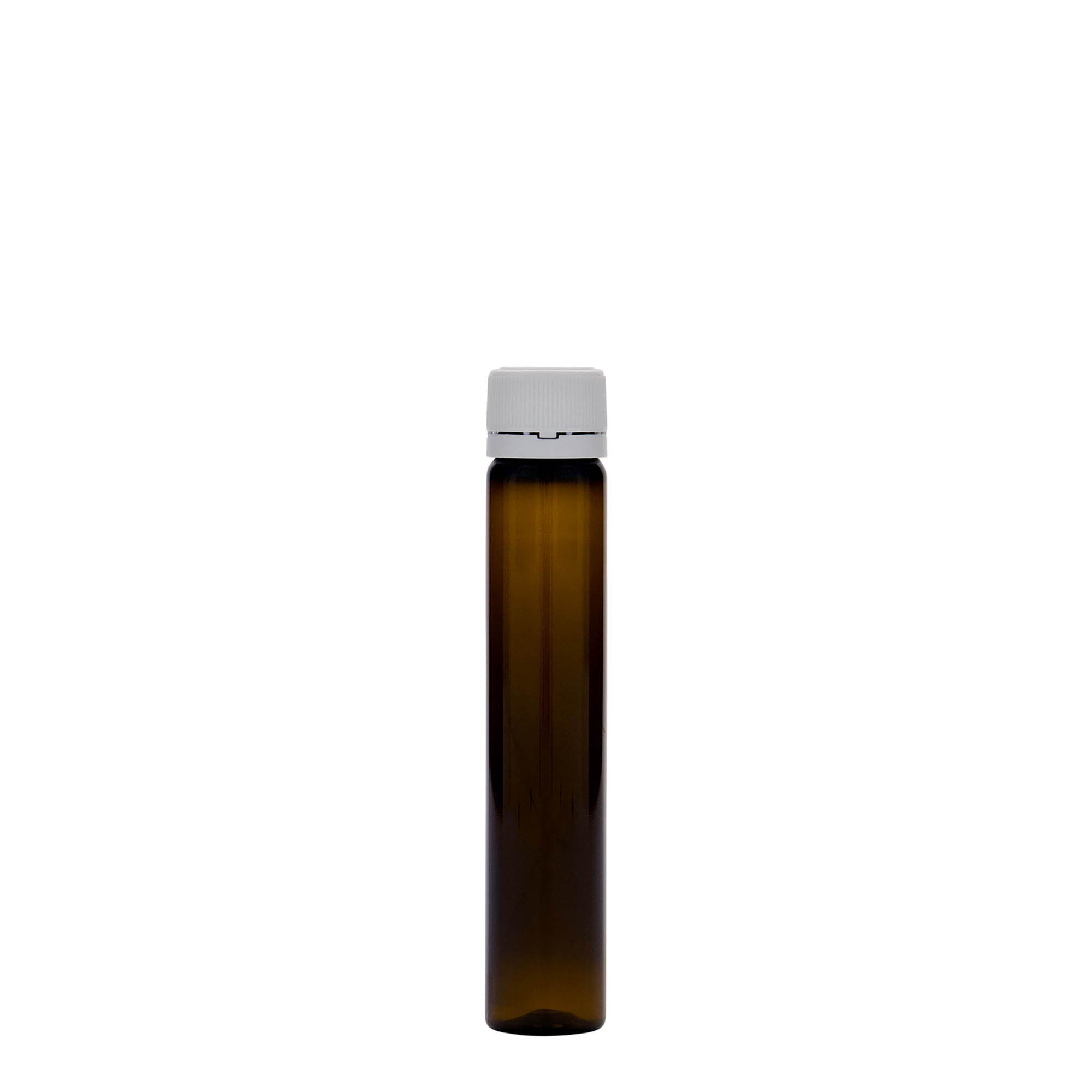 25 ml PET-Röhrchen, Kunststoff, braun, Mündung: Schraubverschluss 25 ml PET-Röhrchen, Kunststoff, braun, Mündung: Schraubverschluss